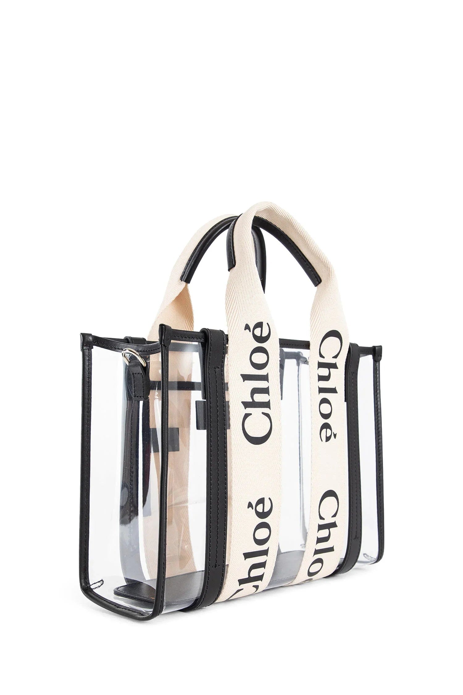 Chloe Woody small tote bag in jelly and leather