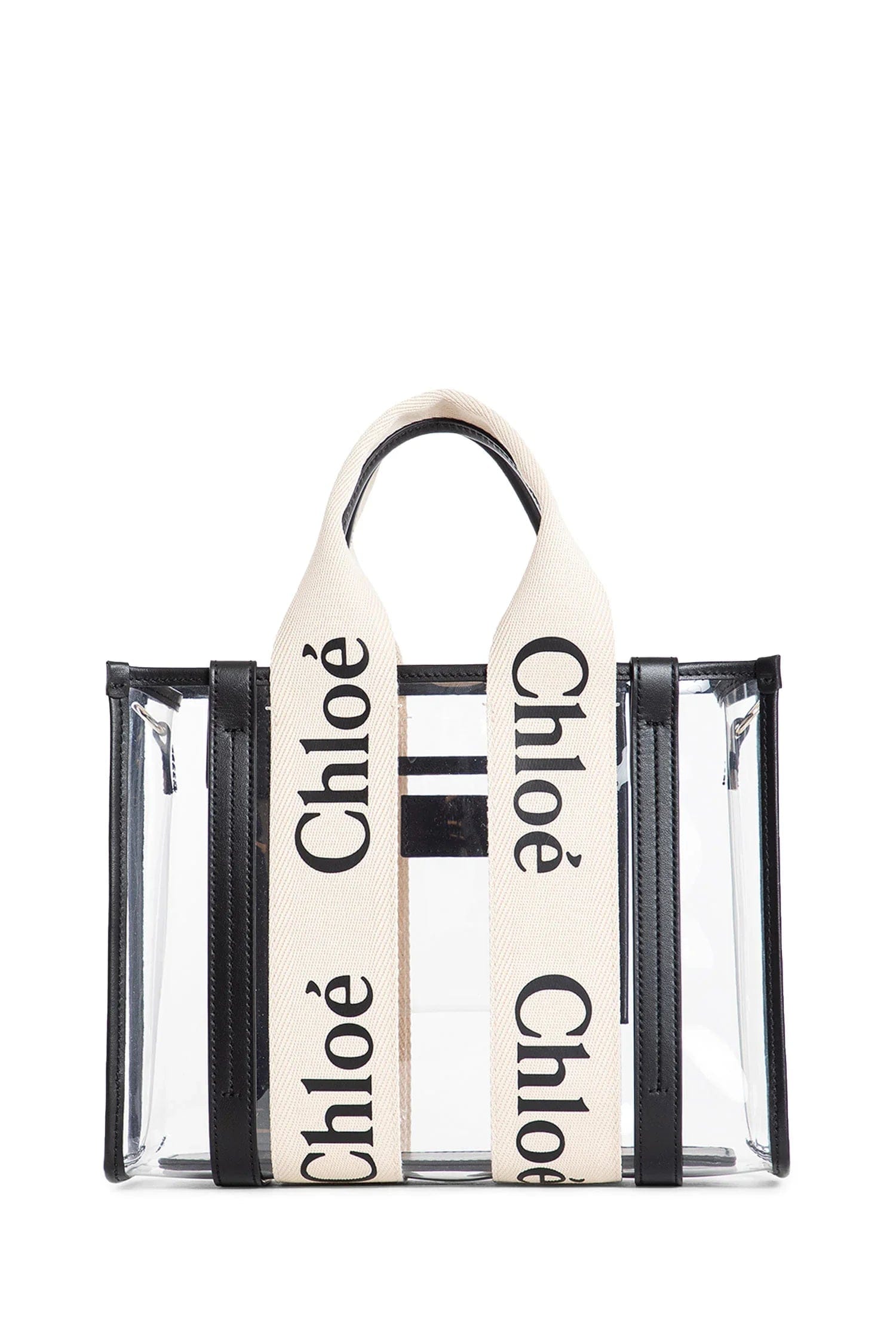 Chloe Woody small tote bag in jelly and leather