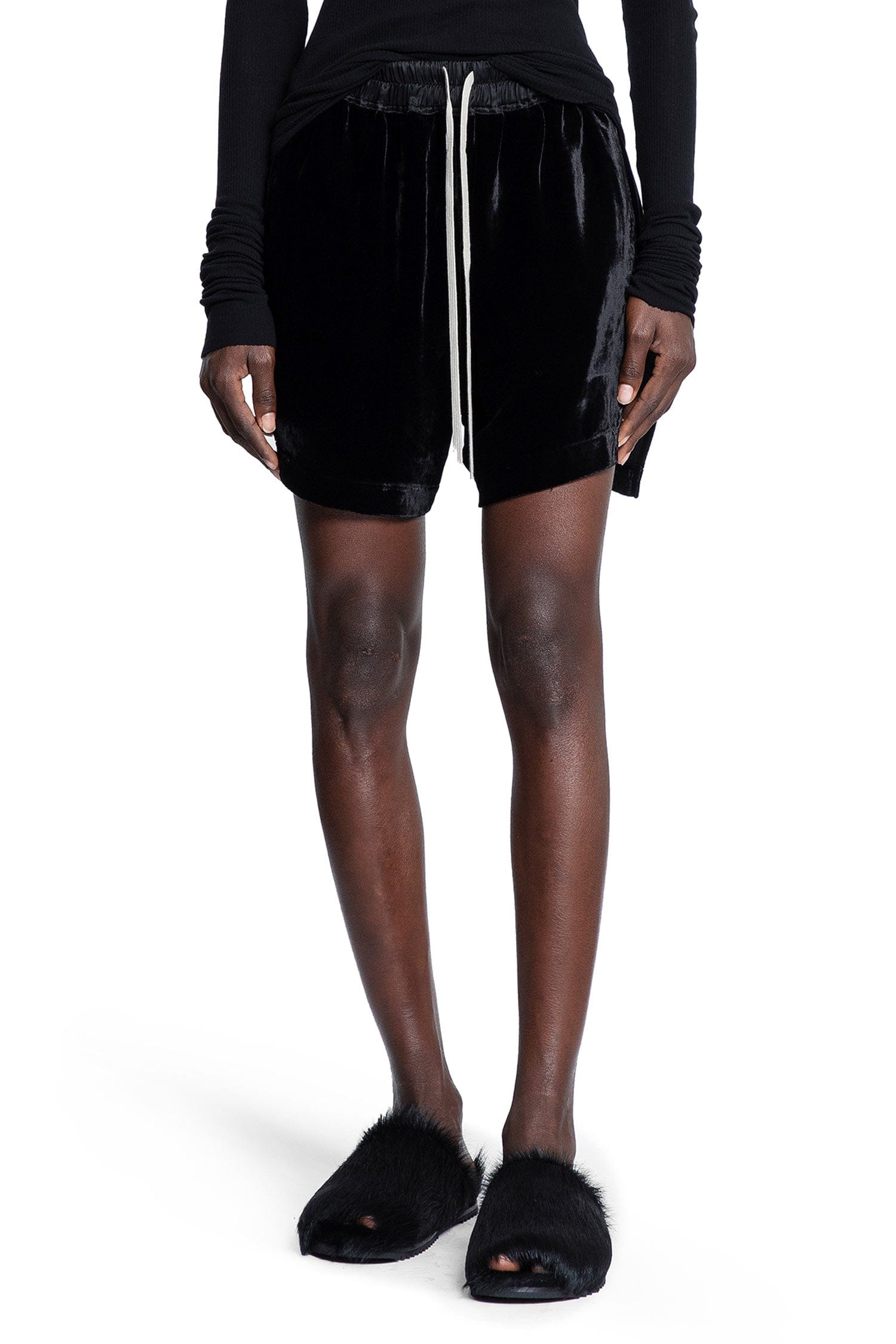Rick Owens Concordians Boxers in Washed Velvet