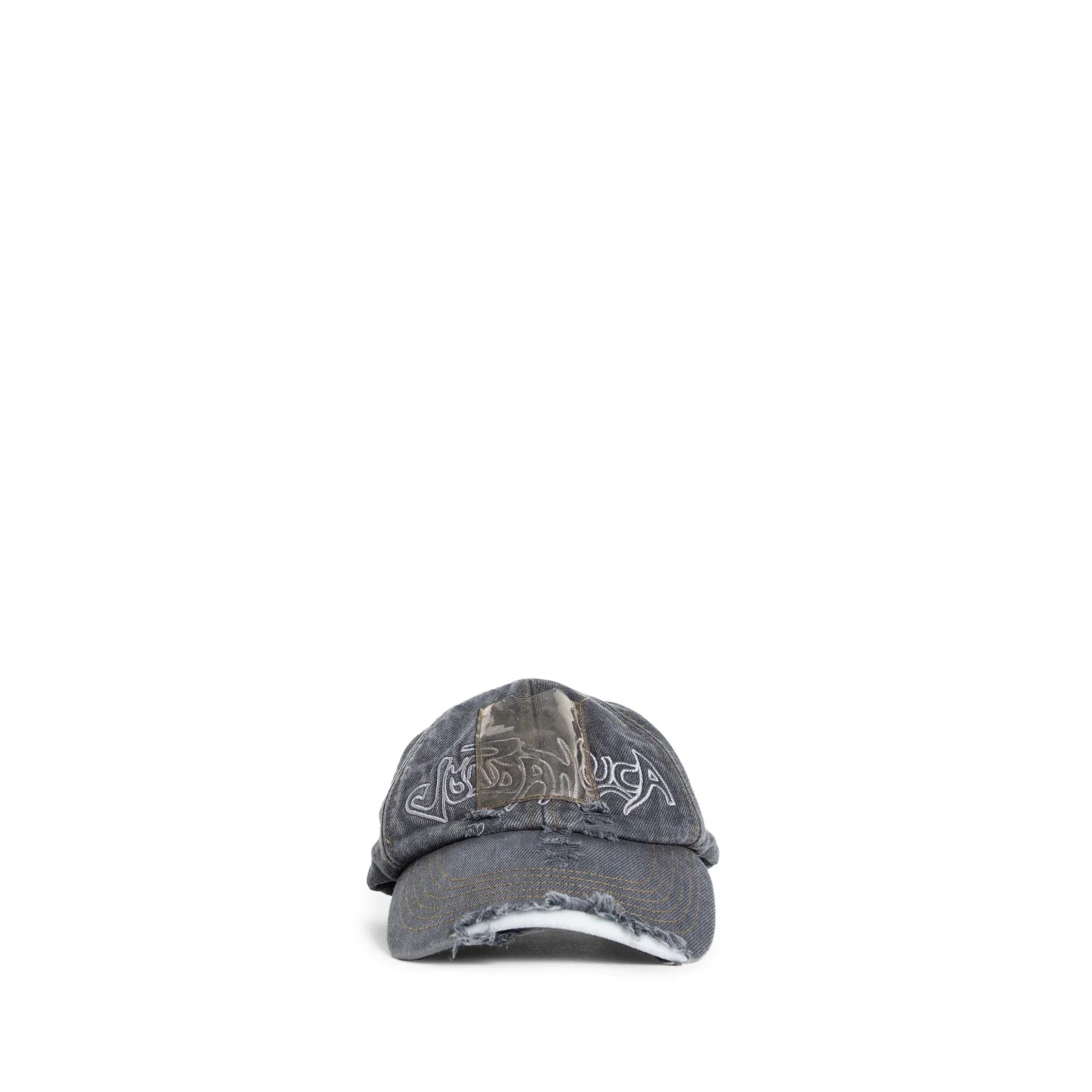 JORDANLUCA Distressed denim baseball cap