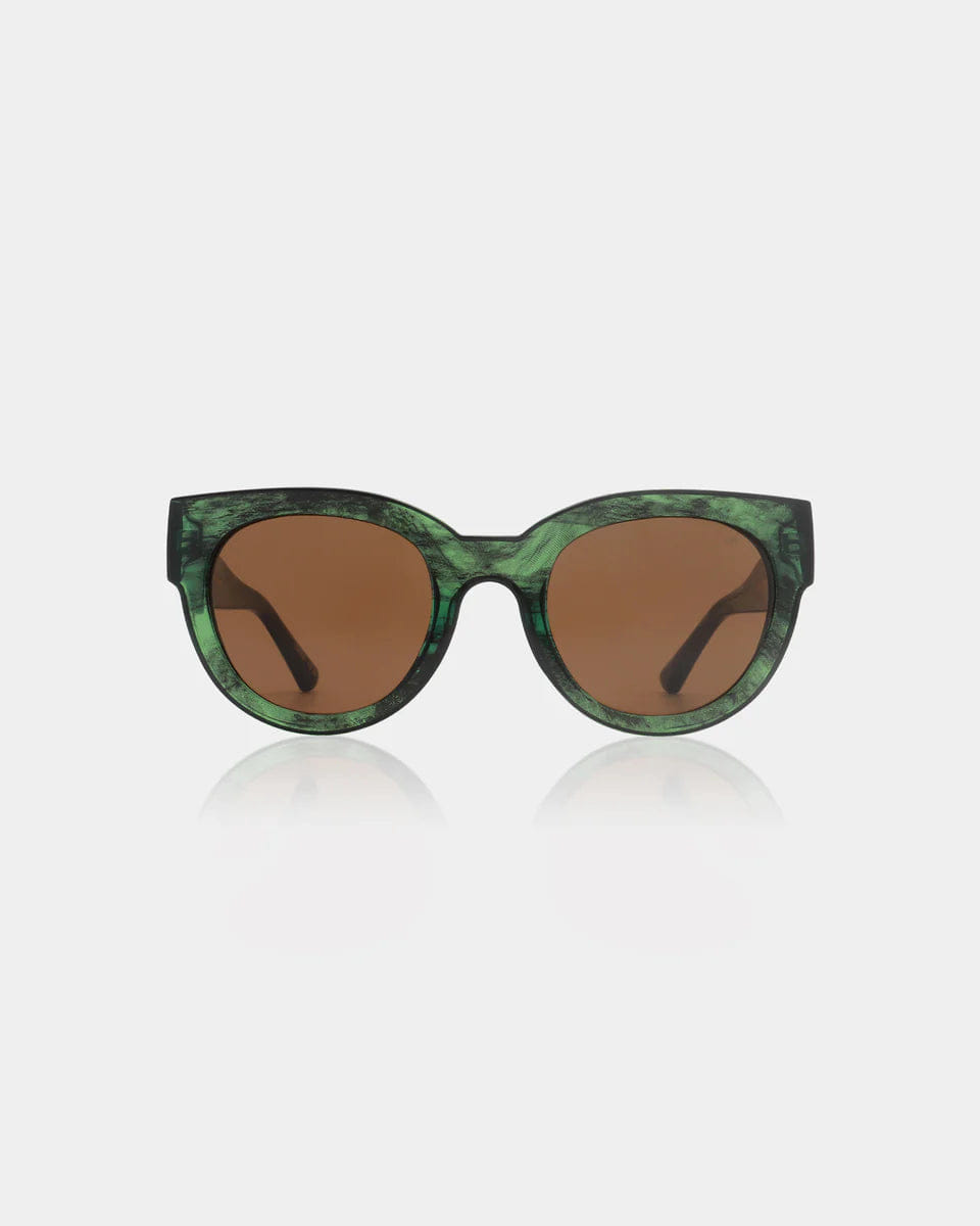 A. Kjaerbede Lilly Sunglasses - Green Marble Transparent