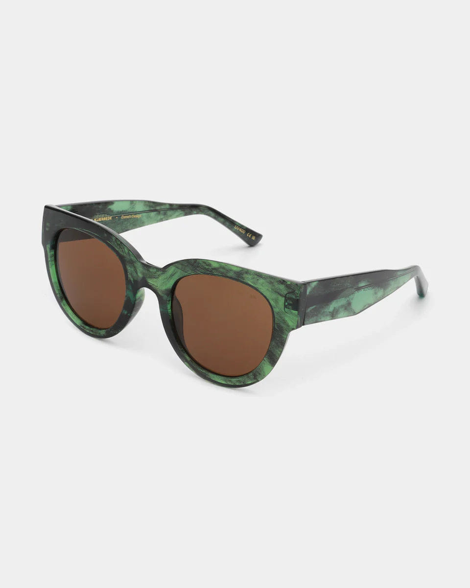 A. Kjaerbede Lilly Sunglasses - Green Marble Transparent
