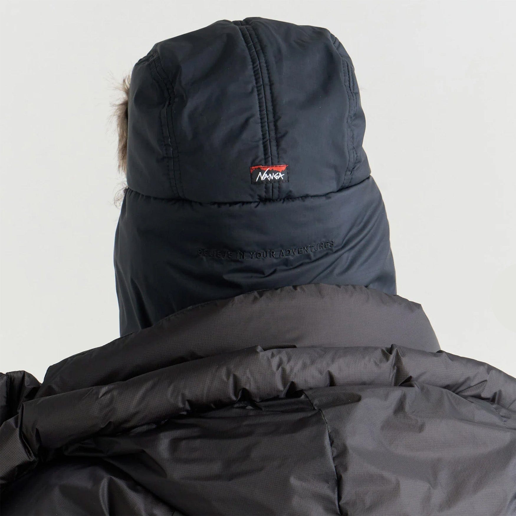 NANGA Aurora Tex Fur Flight Cap - Black