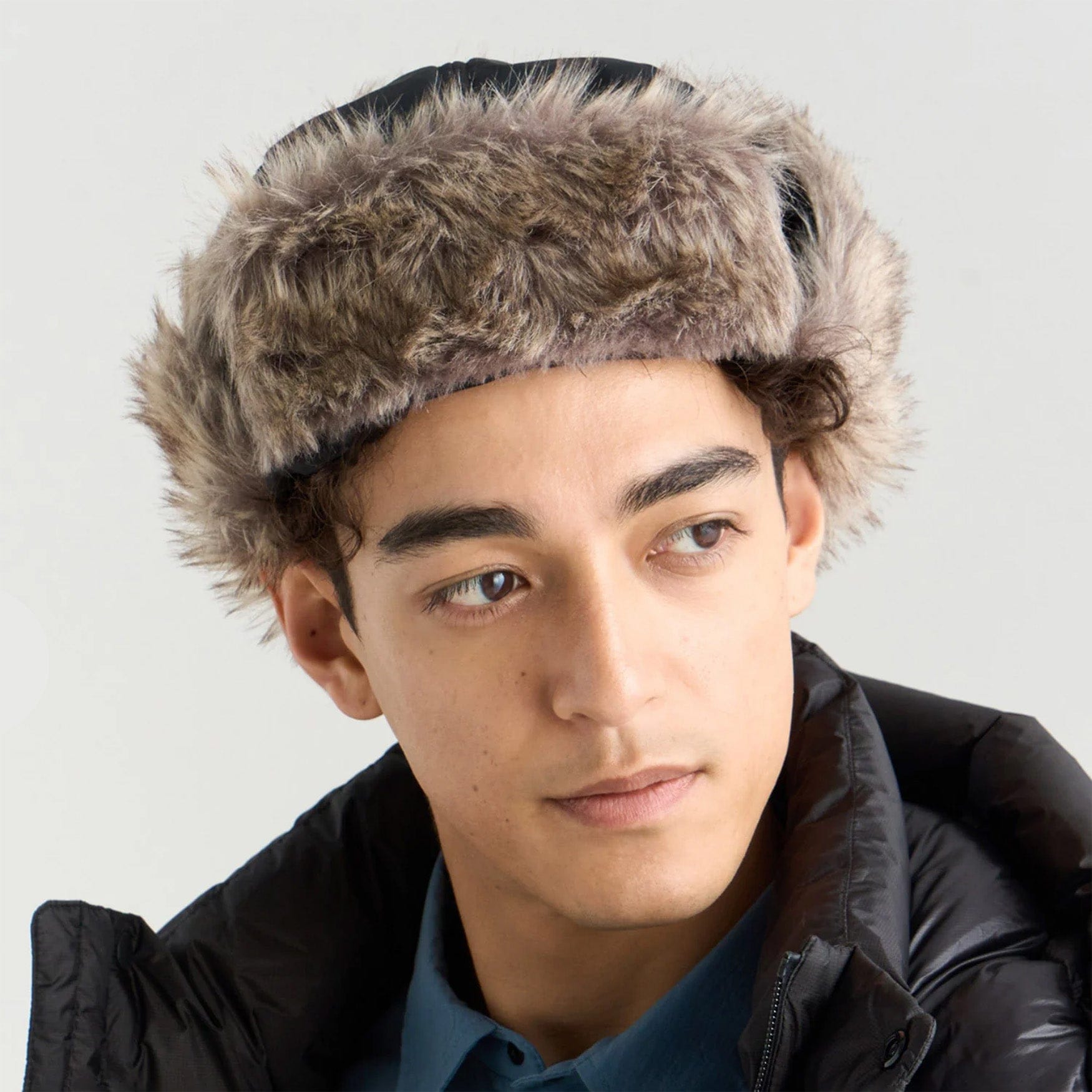 NANGA Aurora Tex Fur Flight Cap - Black