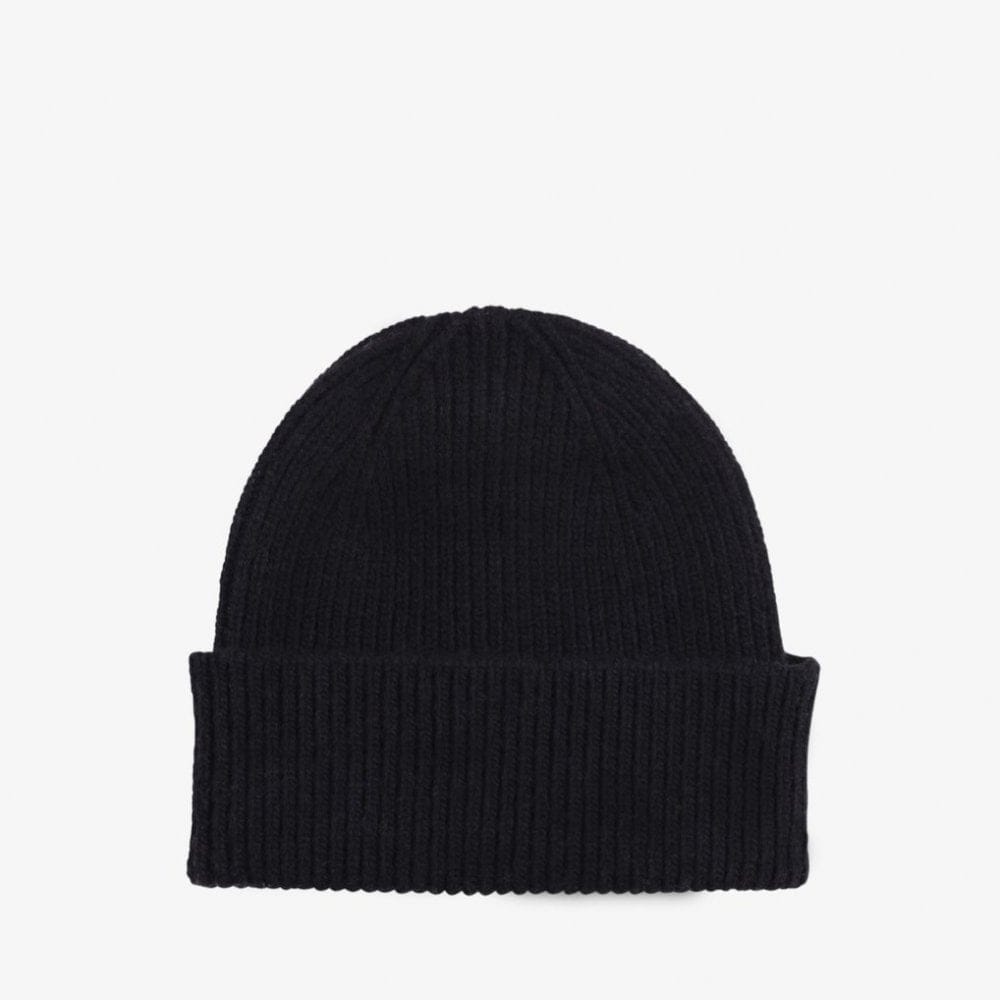 colorful standard Merino Wool Beanie - Deep Black