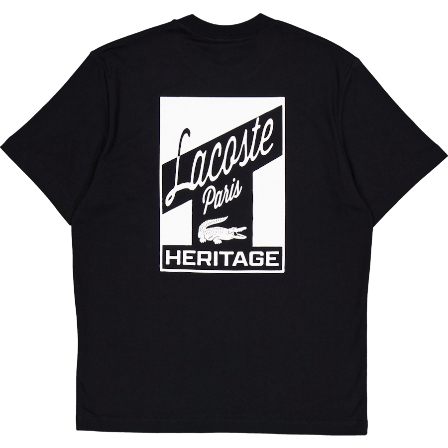 Lacoste Multi Print Jersey T-shirt Black