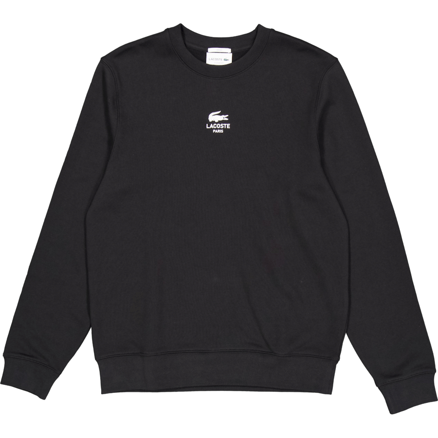Lacoste Printed Fleece Sweatshirt Noir 031