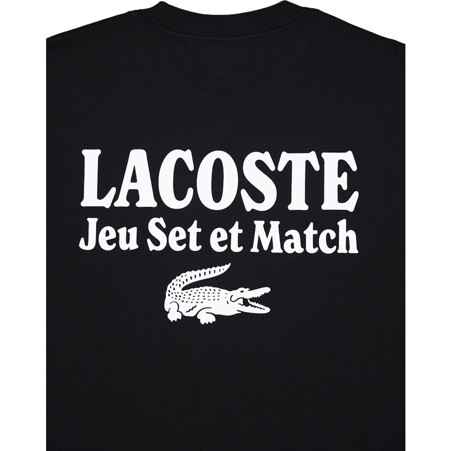 Lacoste Loose Fit Heavy Jersey Printed Noir 031