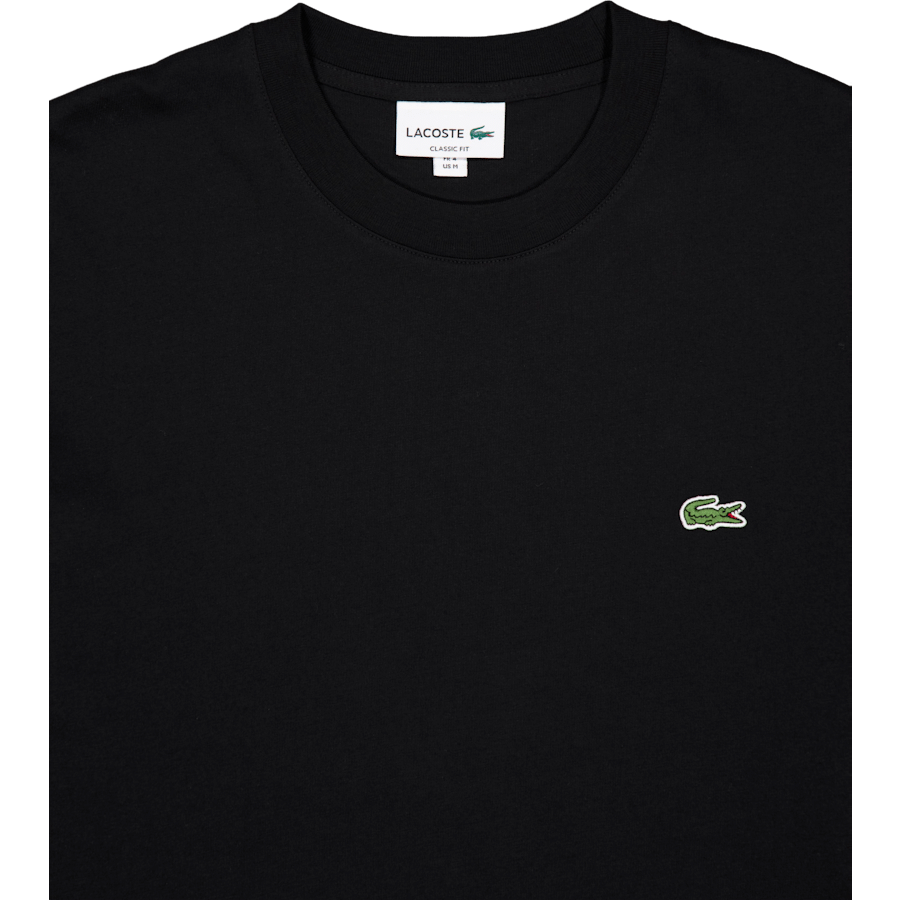 Lacoste Long Sleeved Cotton T-shirt Black