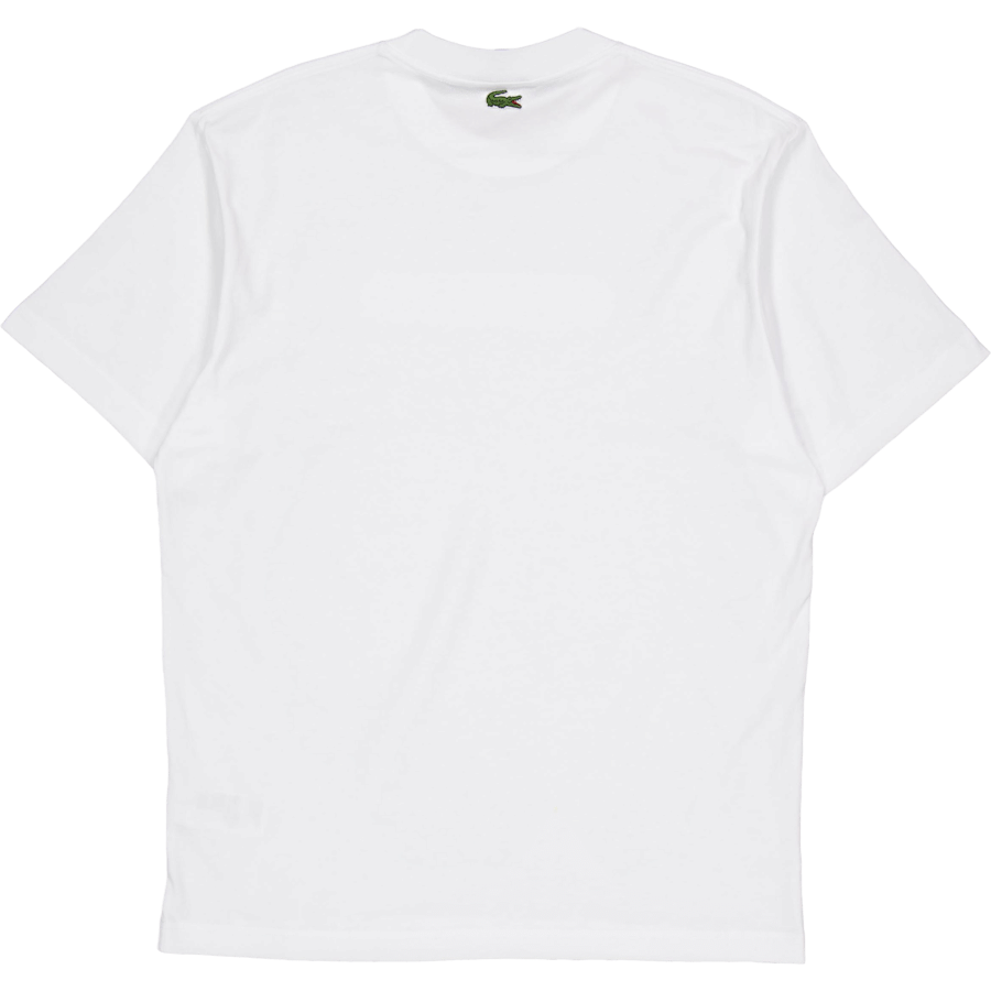 Lacoste Embroidered Cotton T-shirt White 001