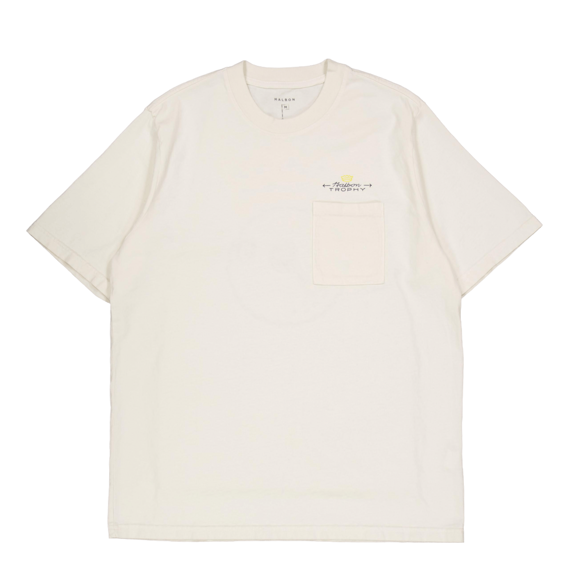 Malbon Golf Malbon Trophy Pocket T-shirt Ivory
