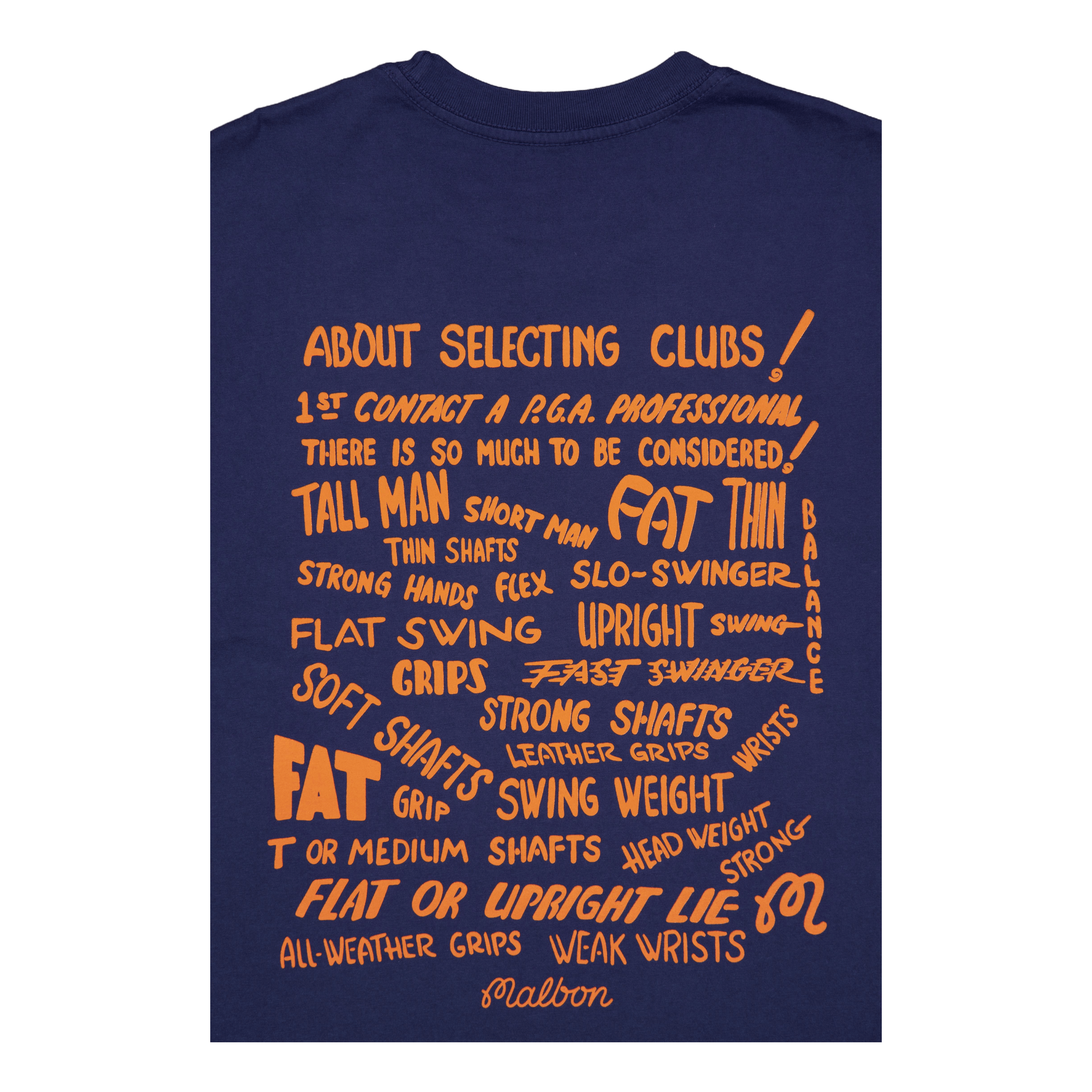 Malbon Golf Club Select Ss T-shirt Indigo