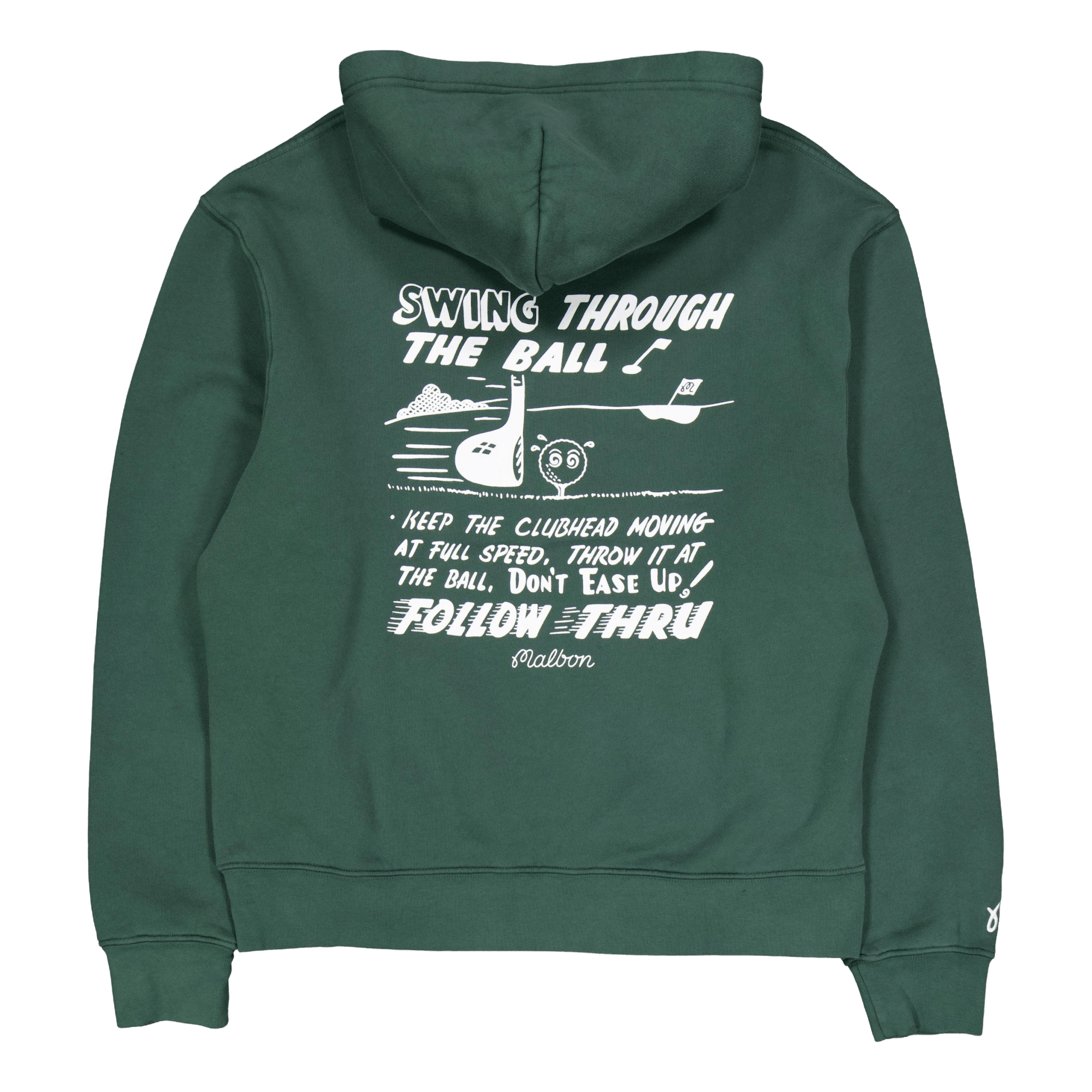 Malbon Golf Follow Thru Hoodie Malbon Green
