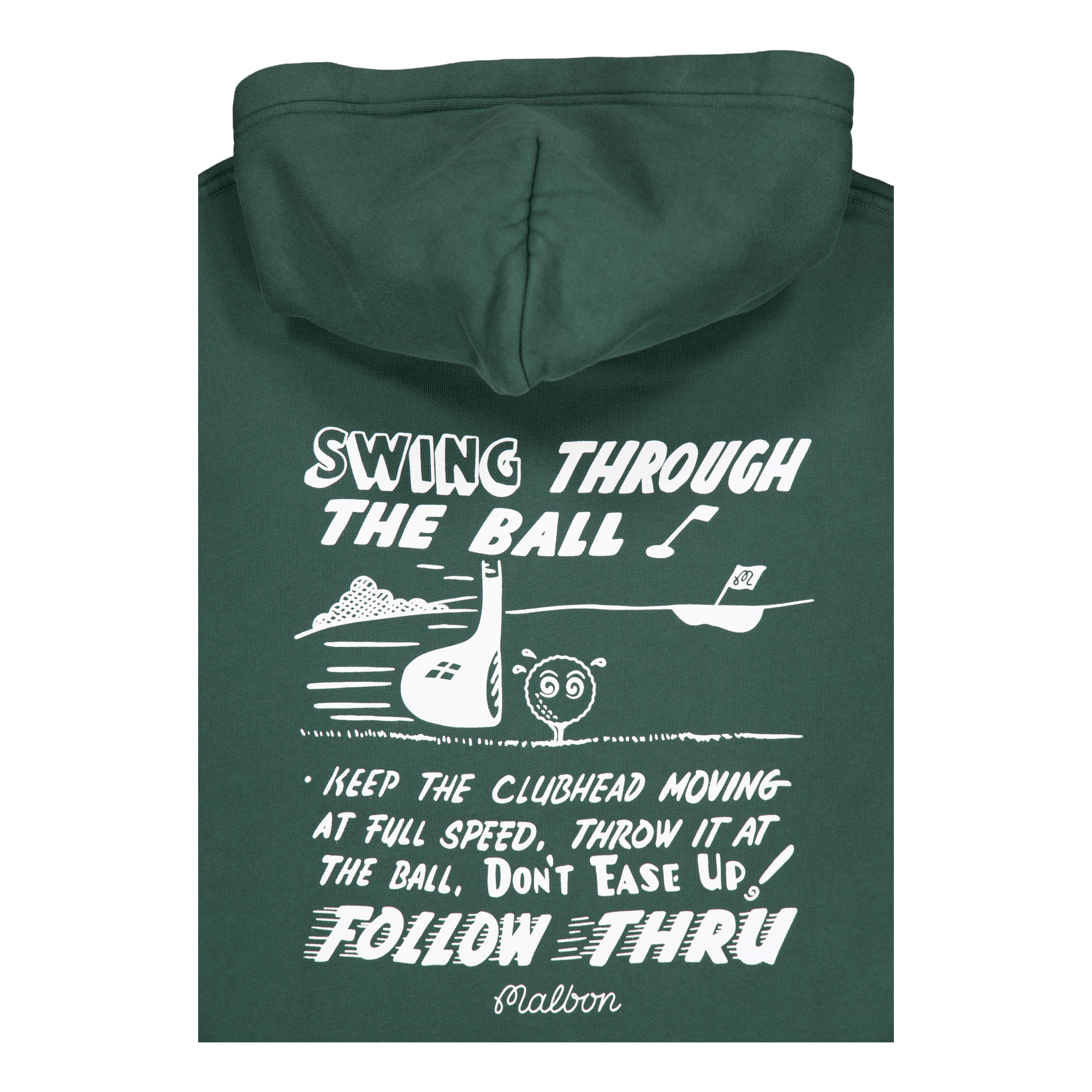 Malbon Golf Follow Thru Hoodie Malbon Green