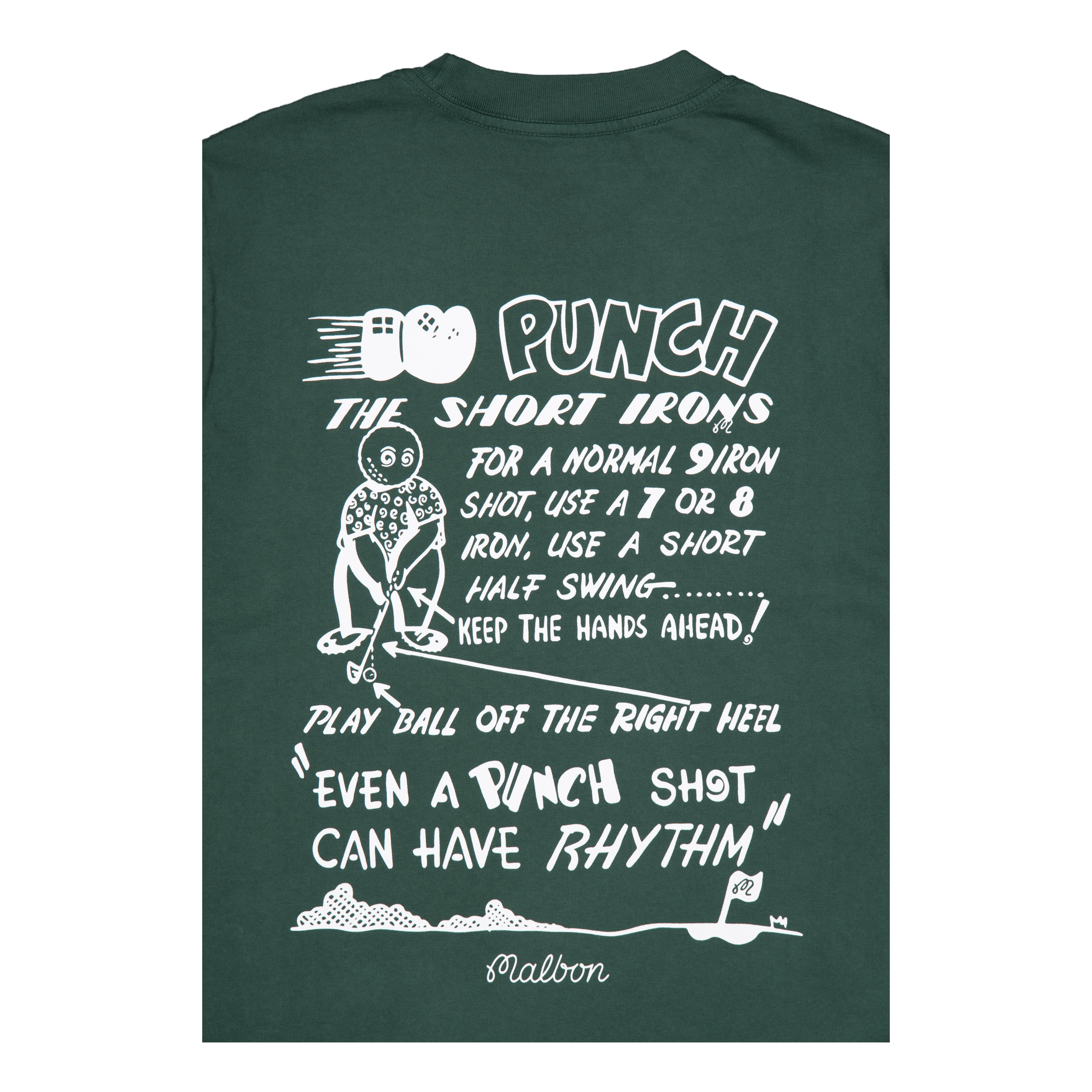 Malbon Golf Punch Shot Ss T-shirt Malbon Green