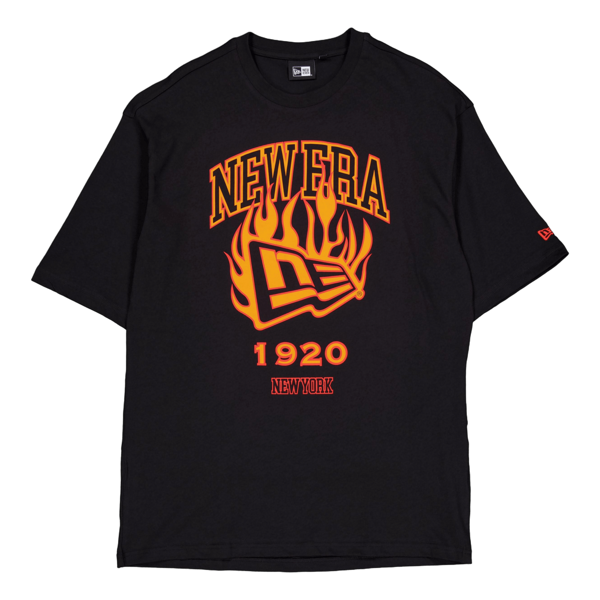 New Era Ne Flag Flame Os Tee Newera Blkfdr
