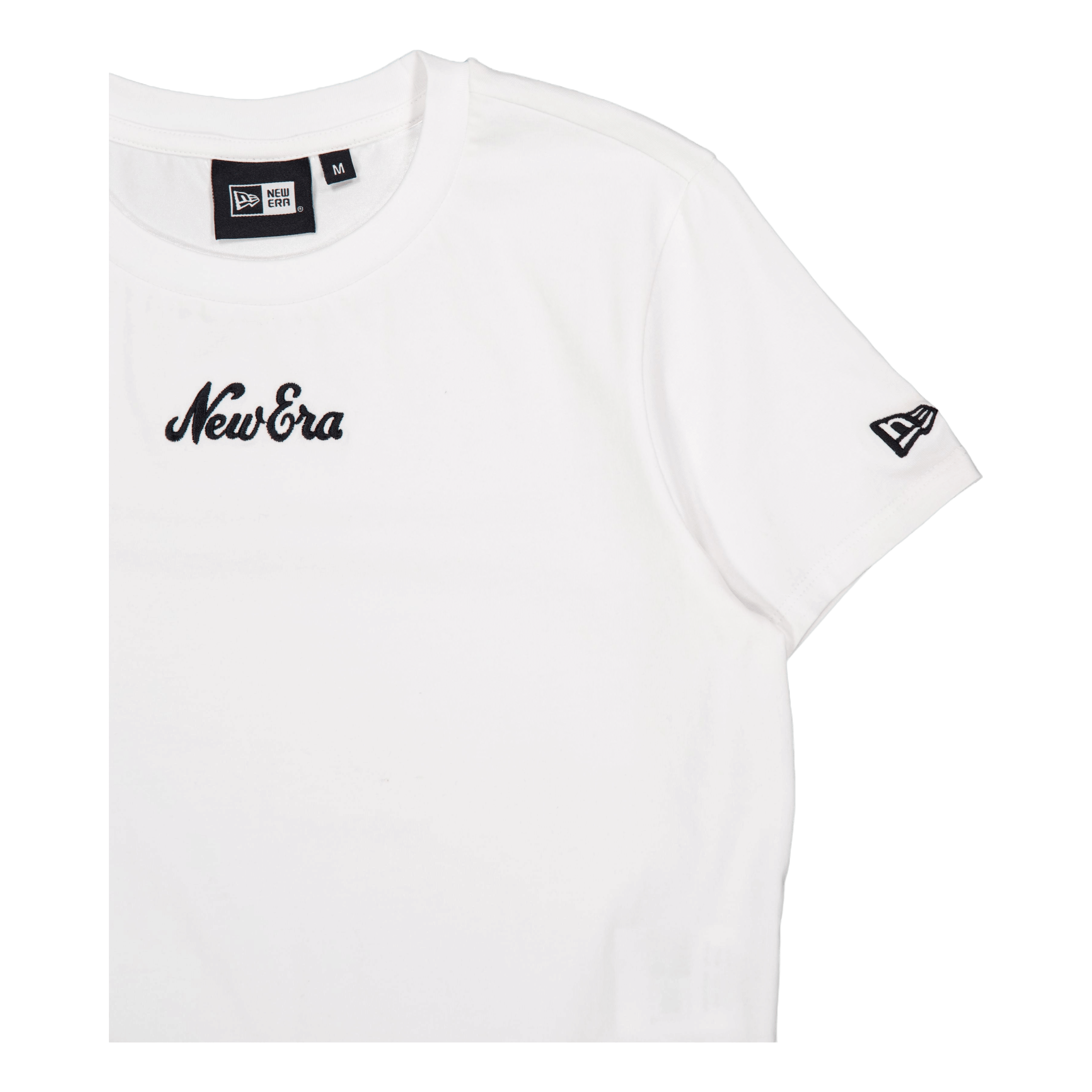 New Era Ne Slim Tee Newera Whiblk