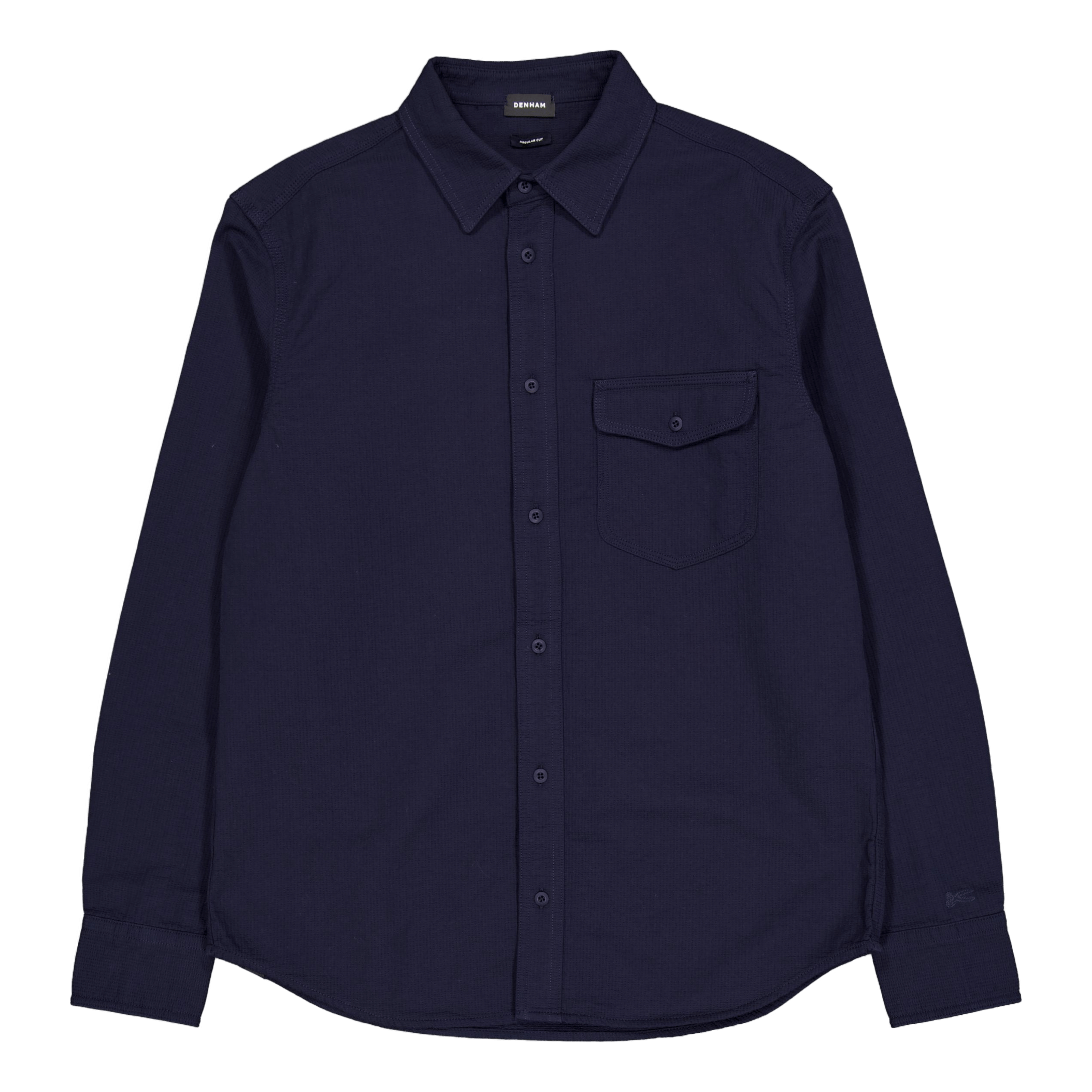 Denham Worker Reg Shirt Sc Navy Blazer