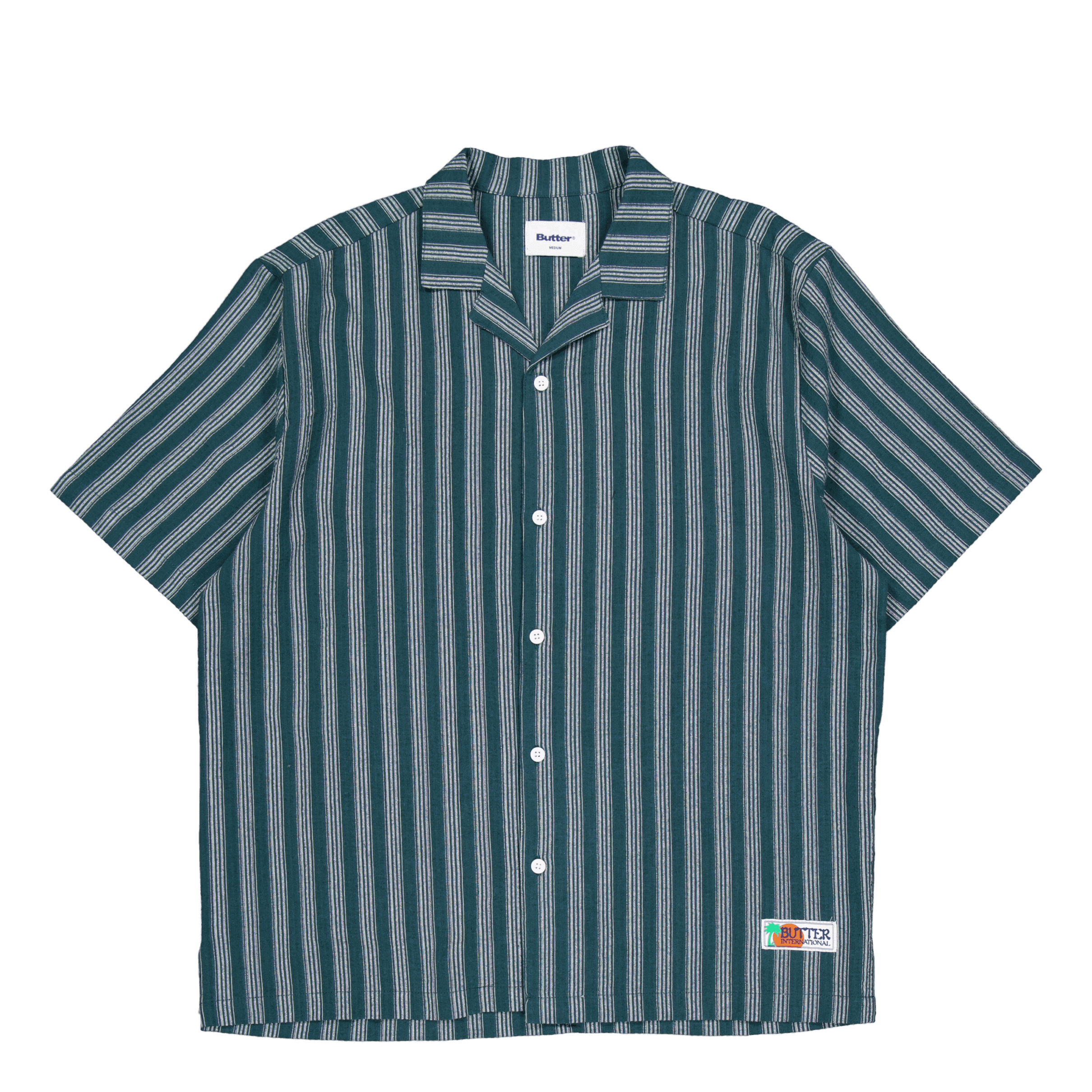 Butter Goods Vacation S/s Shirt Green