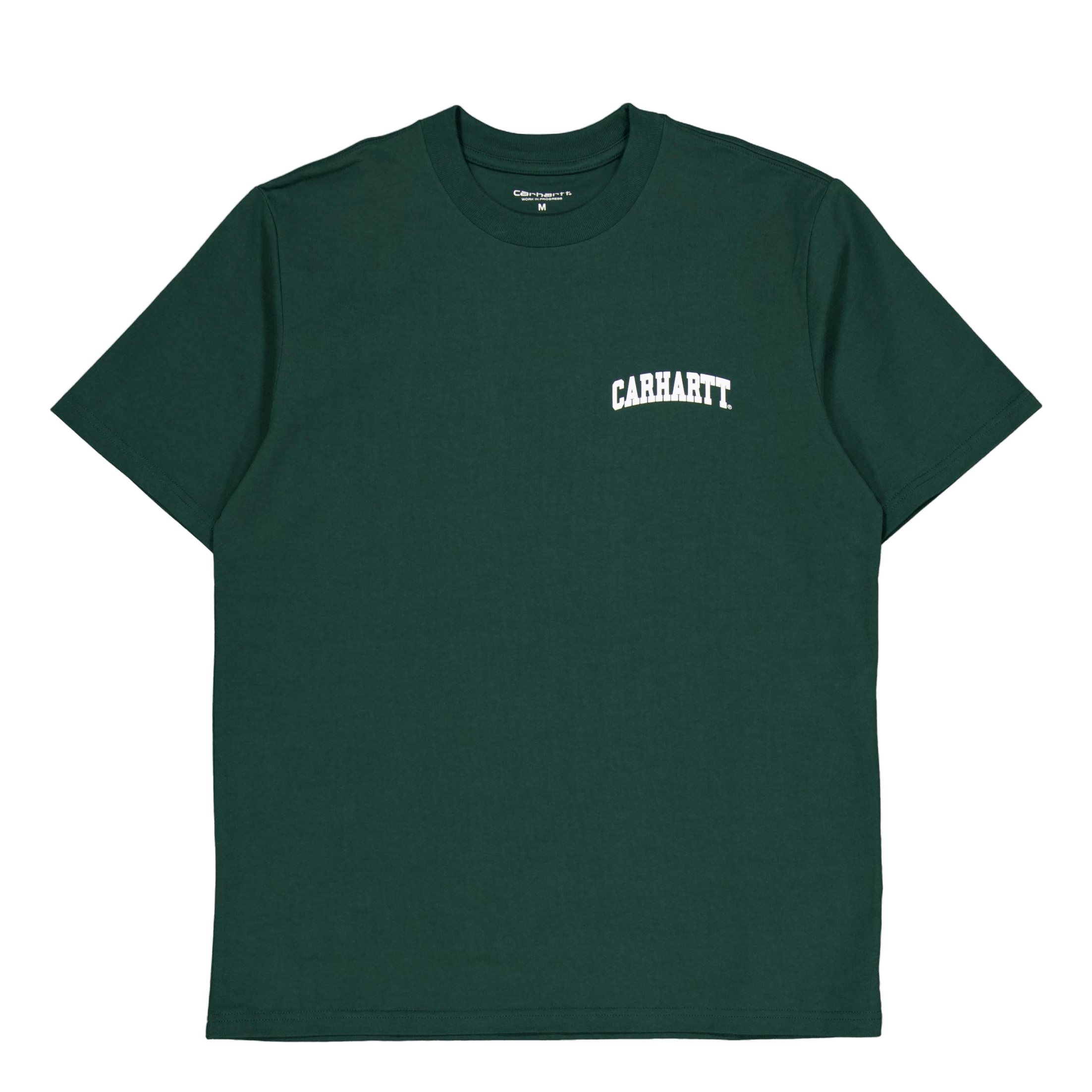 Carhartt WIP S/s University Script T-shirt Conifer / White