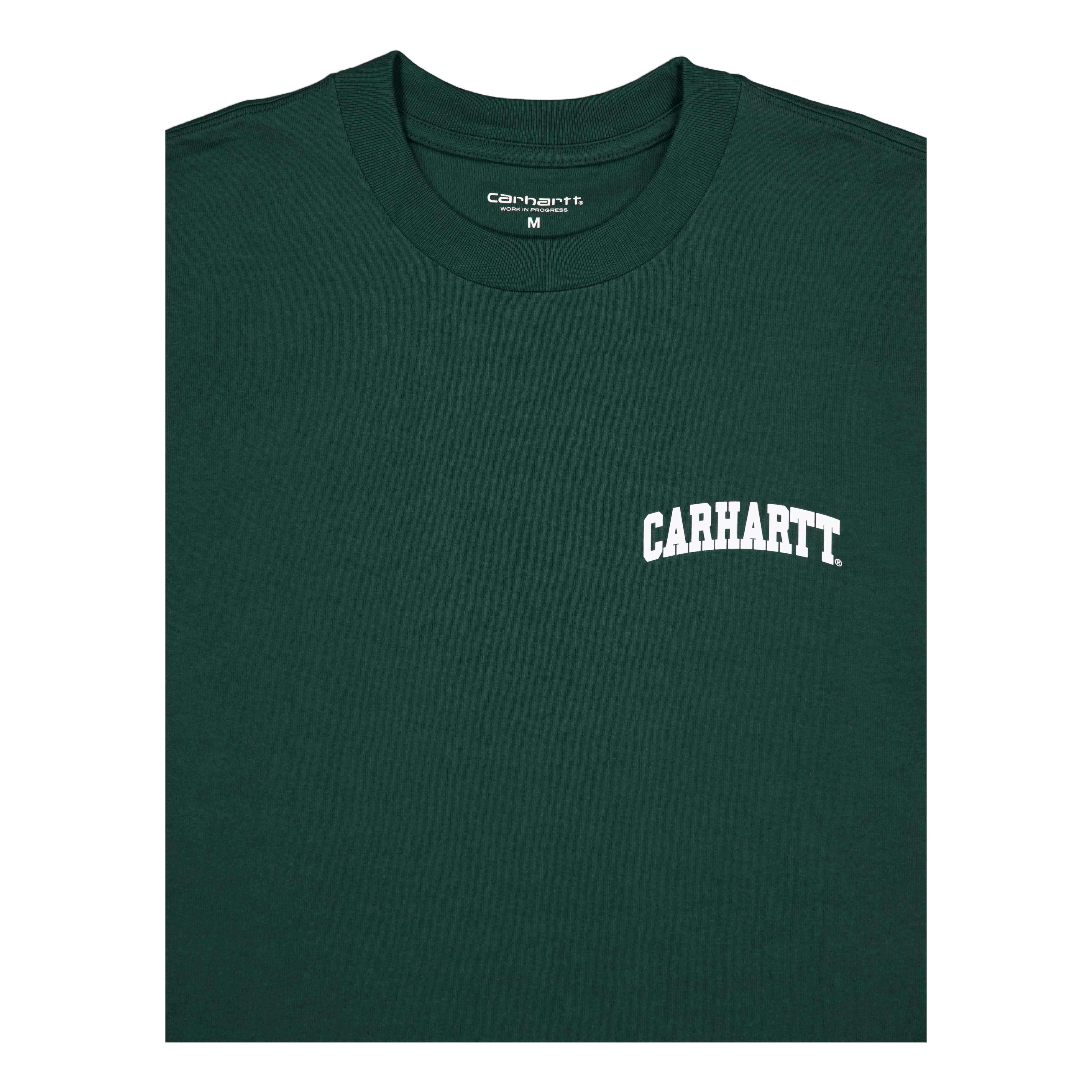 Carhartt WIP S/s University Script T-shirt Conifer / White
