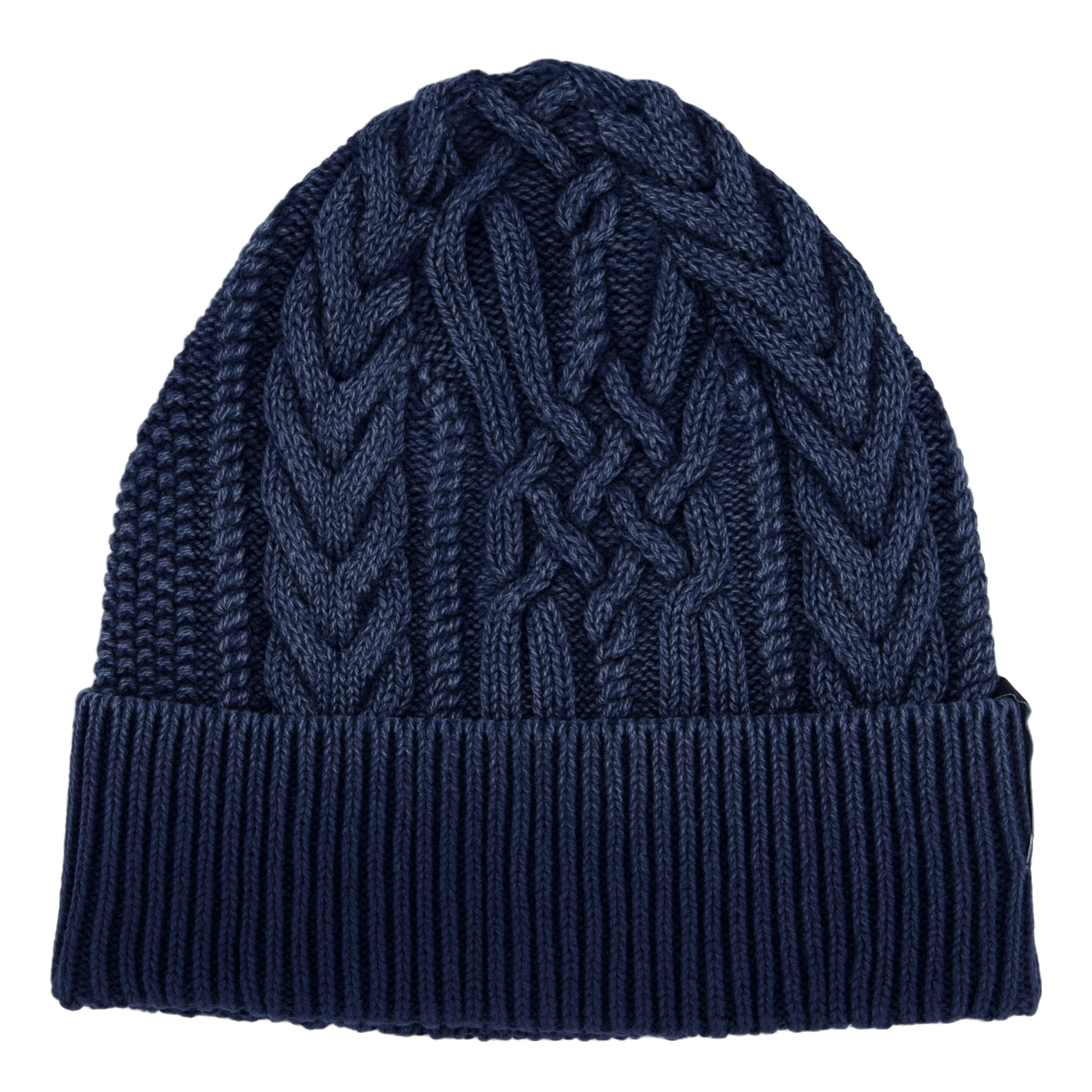 Neighborhood Washed Cable Beanie Navy