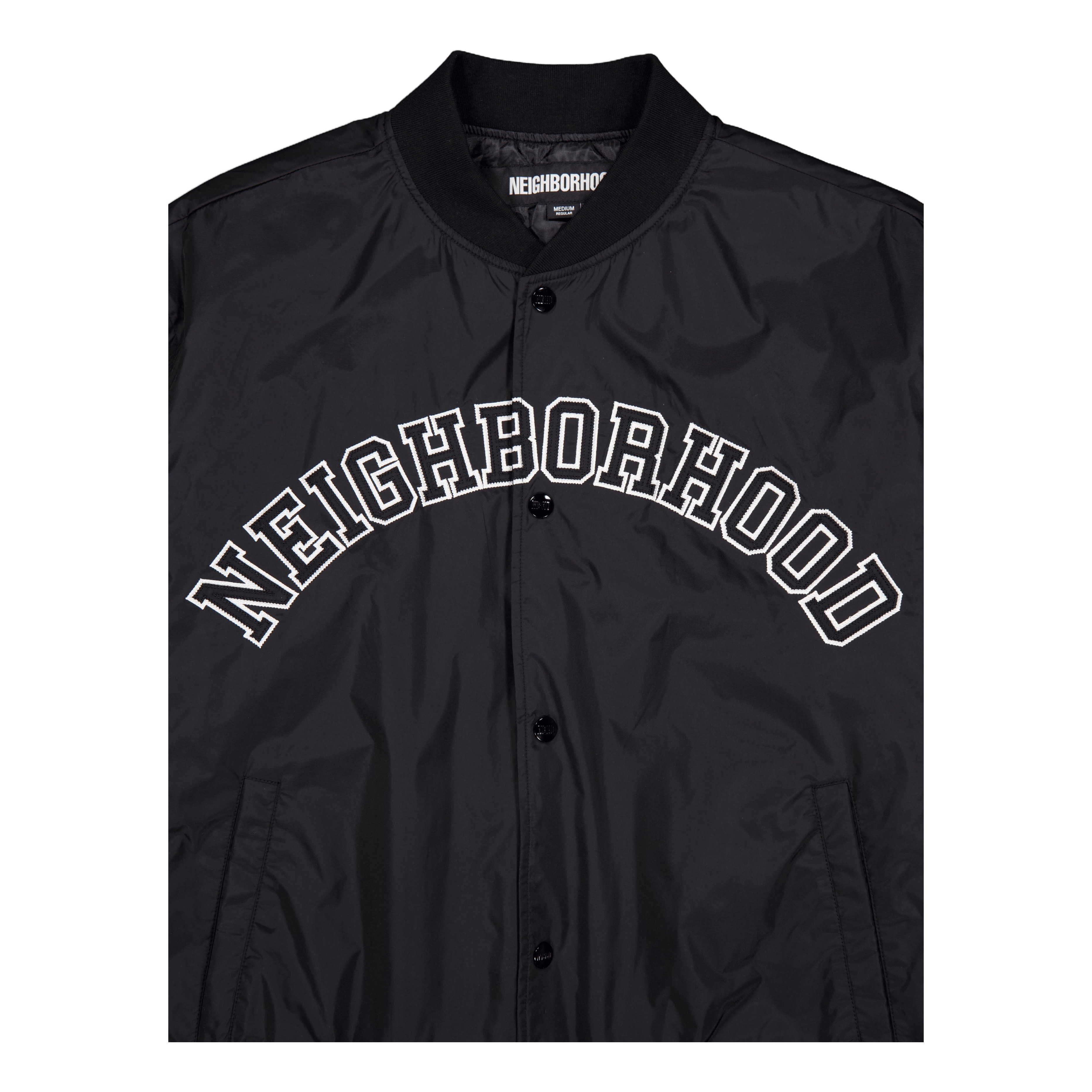 Neighborhood Baseball Jacket Black