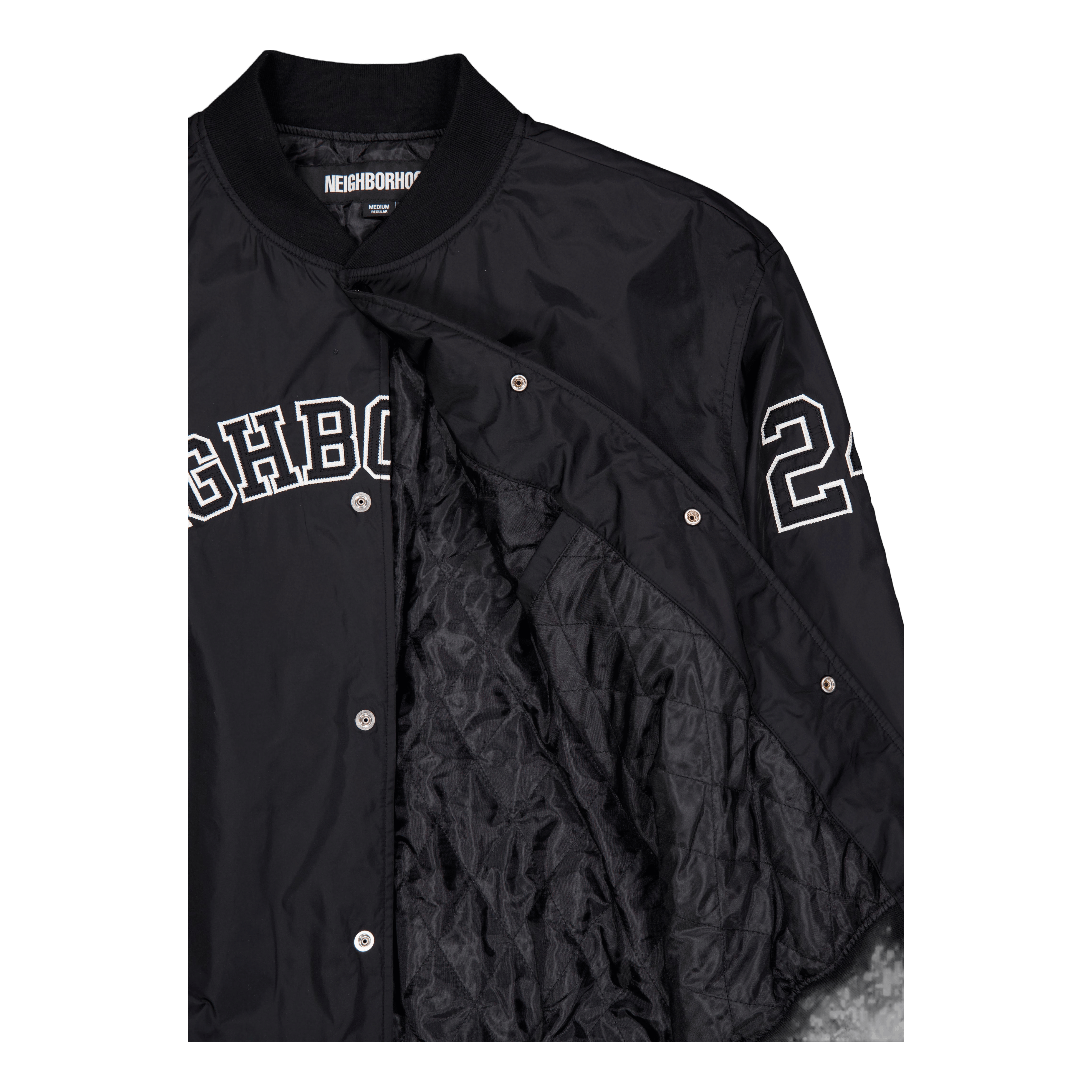 Neighborhood Baseball Jacket Black