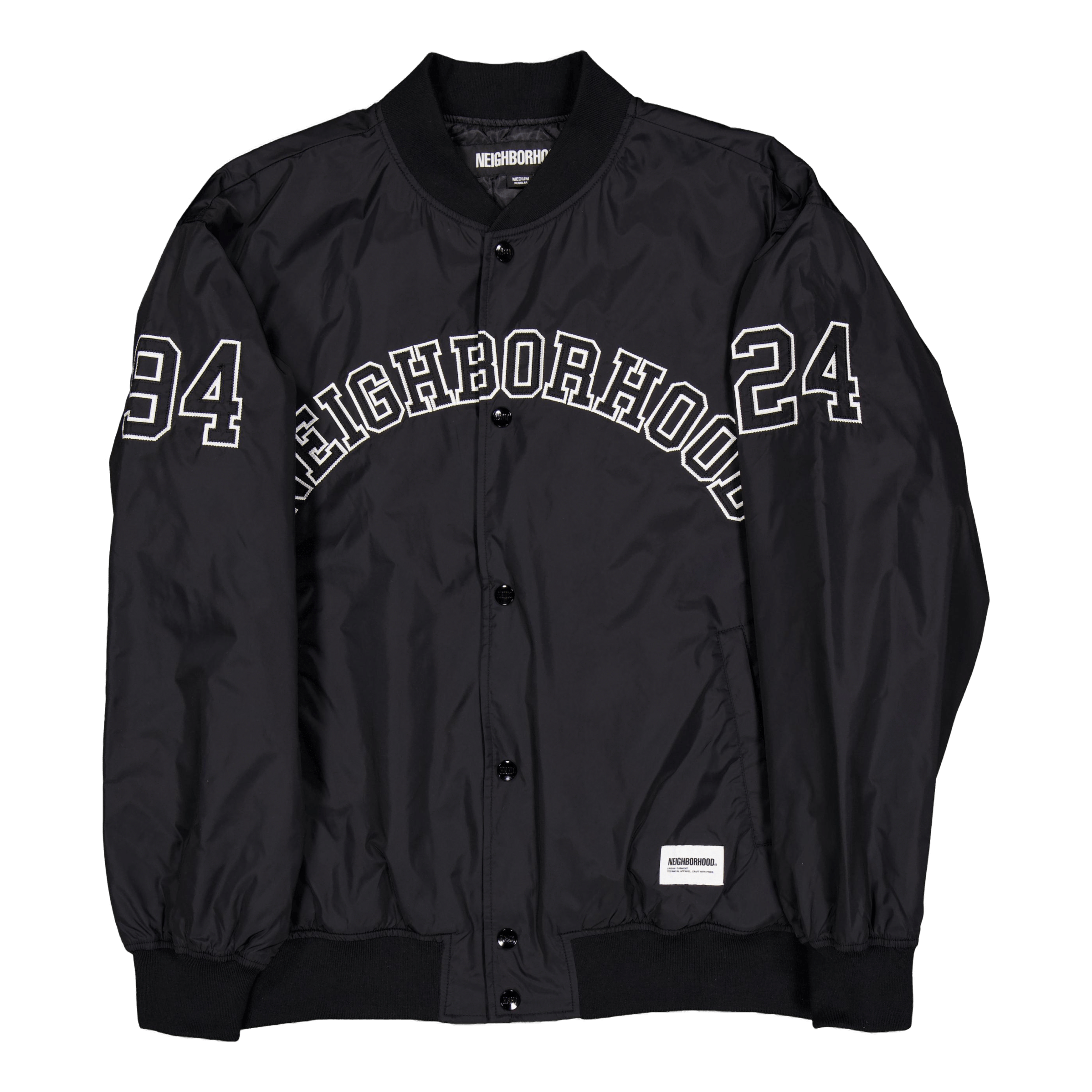 Neighborhood Baseball Jacket Black