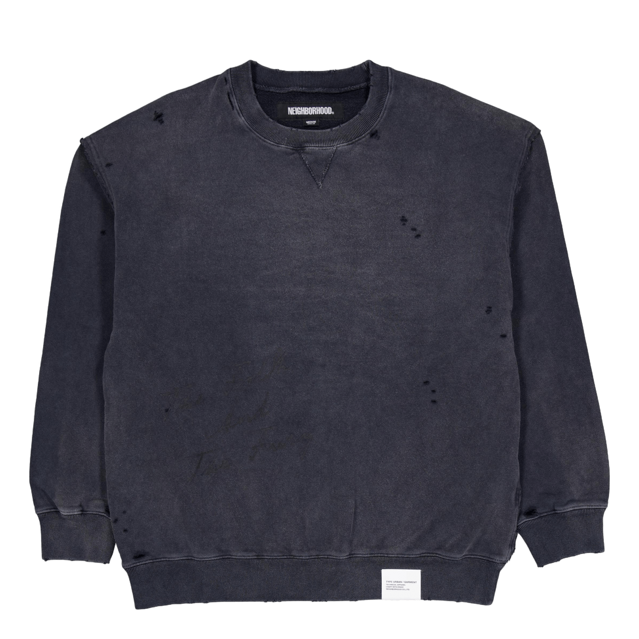 Neighborhood Savage Sweat Shirt Ls Black