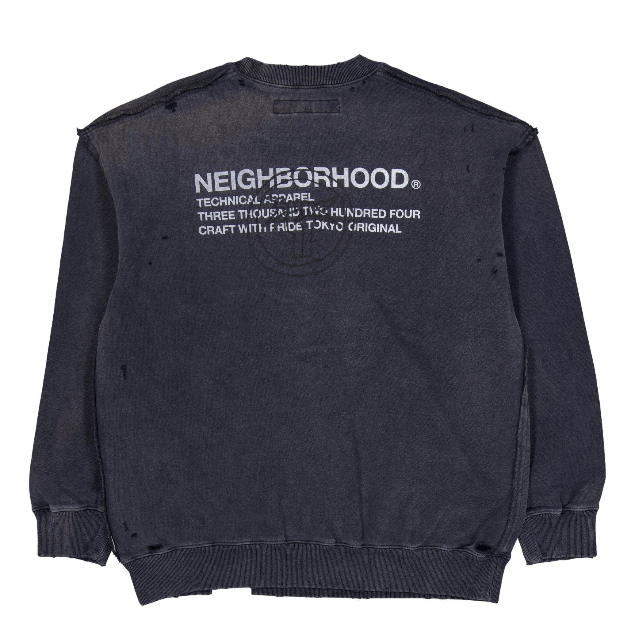 Neighborhood Savage Sweat Shirt Ls Black