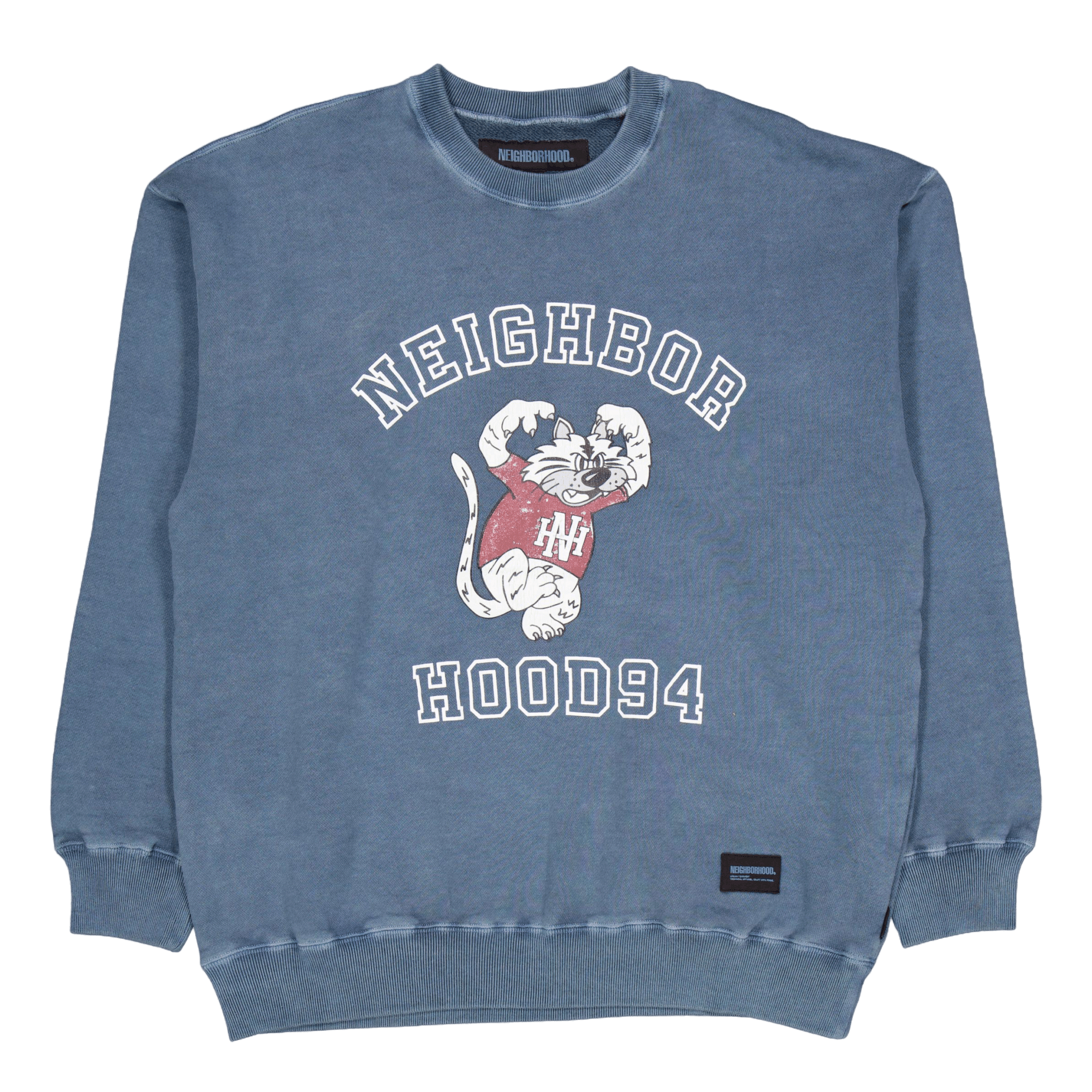 Neighborhood Pigment Dyed Sweat Shirt Ls Navy