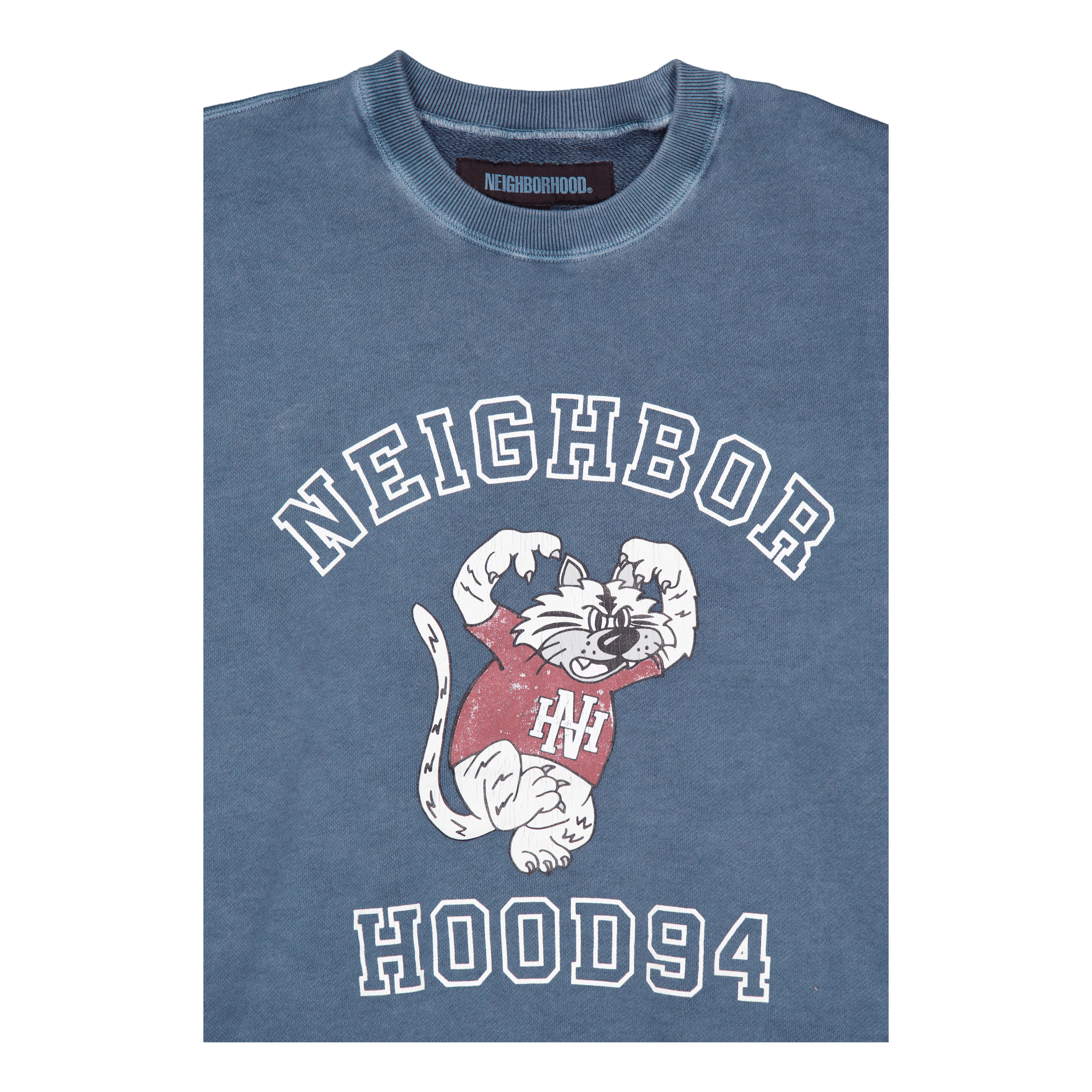 Neighborhood Pigment Dyed Sweat Shirt Ls Navy