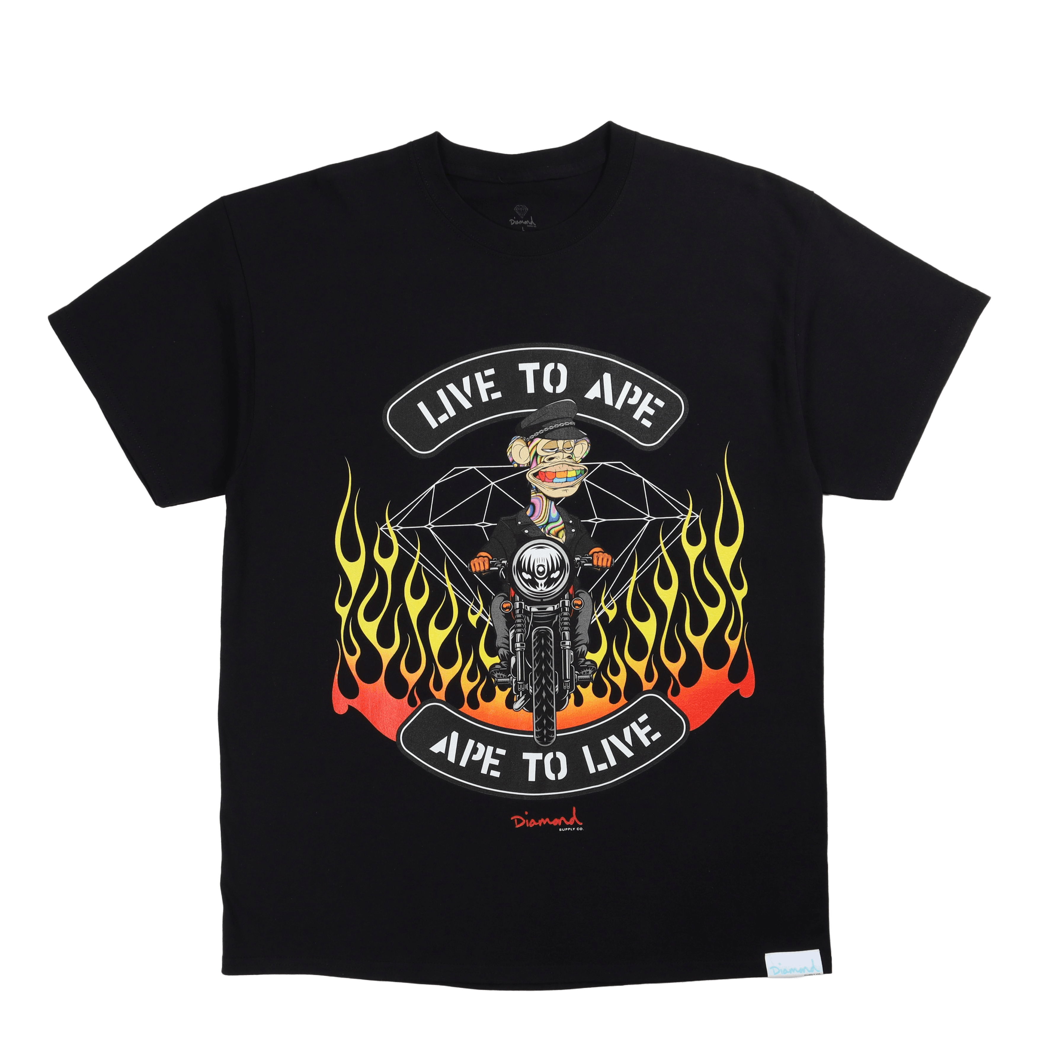 Diamond Supply Co. Live To Ape Tee Blk