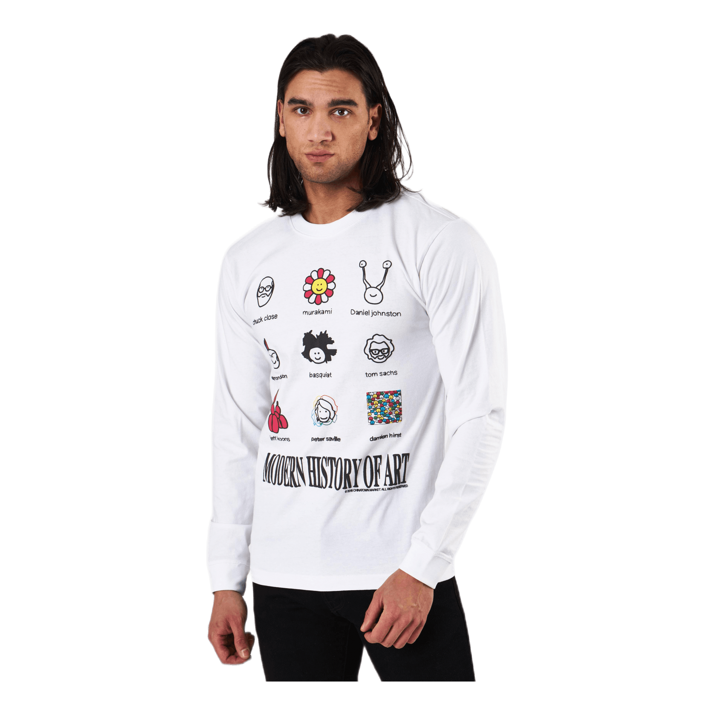 Chinatown Market Modern Art Ls Tee White