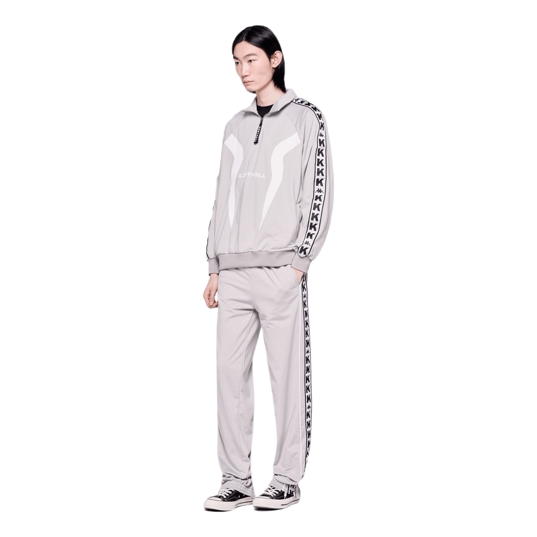 Kappa Kontroll Half Zip Banda Jacket Gray