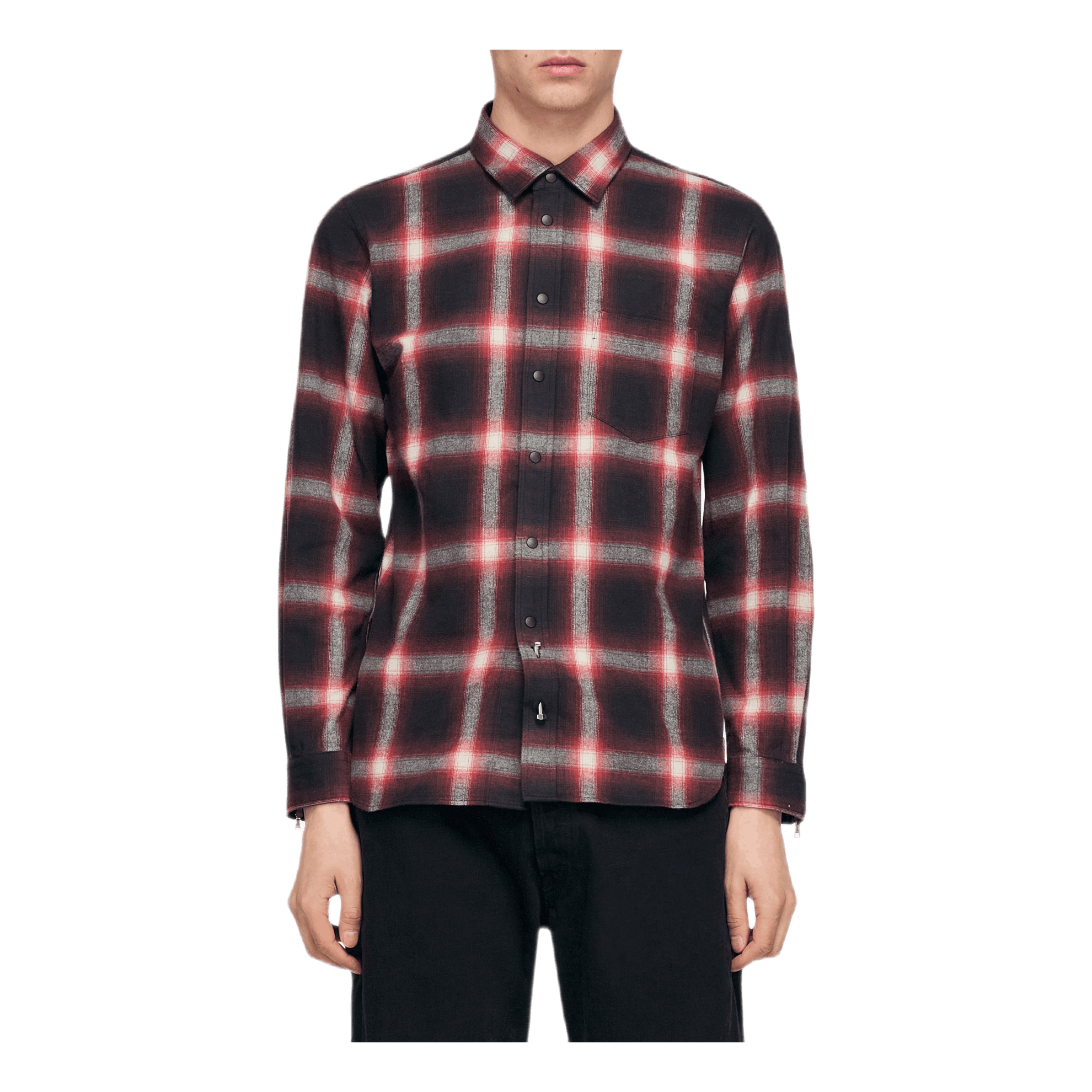 Beautilities Sleeze Zip Shirt Red