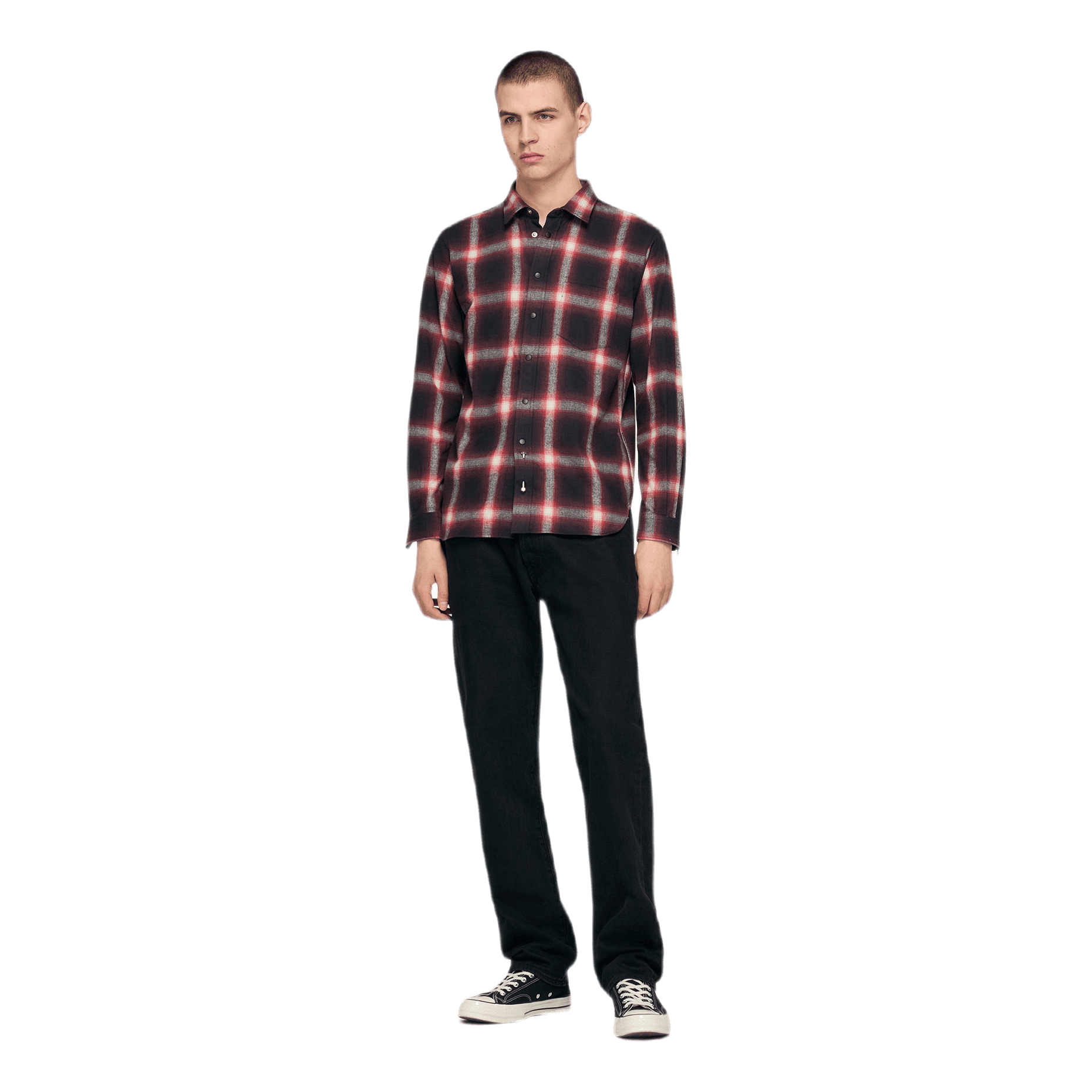 Beautilities Sleeze Zip Shirt Red