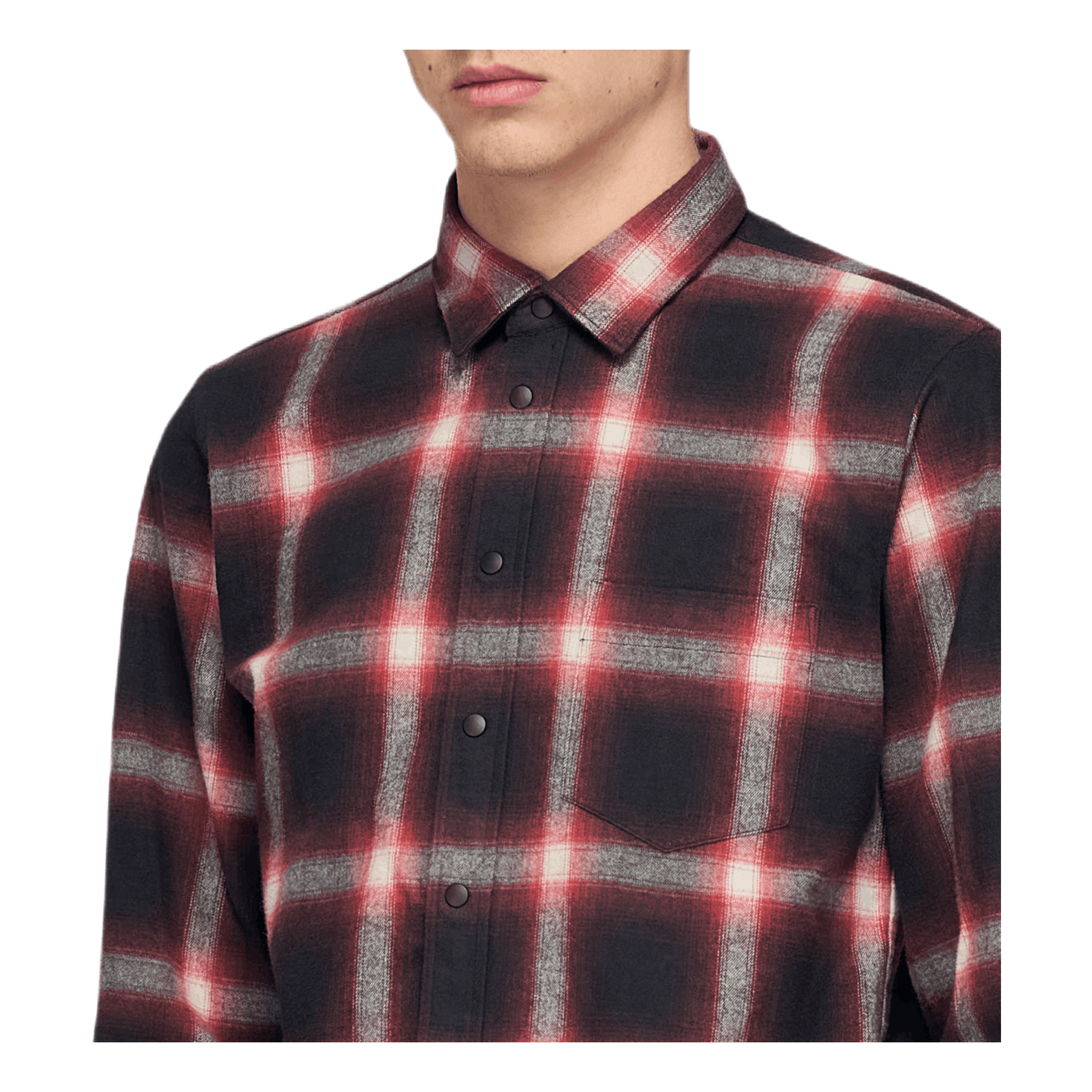 Beautilities Sleeze Zip Shirt Red