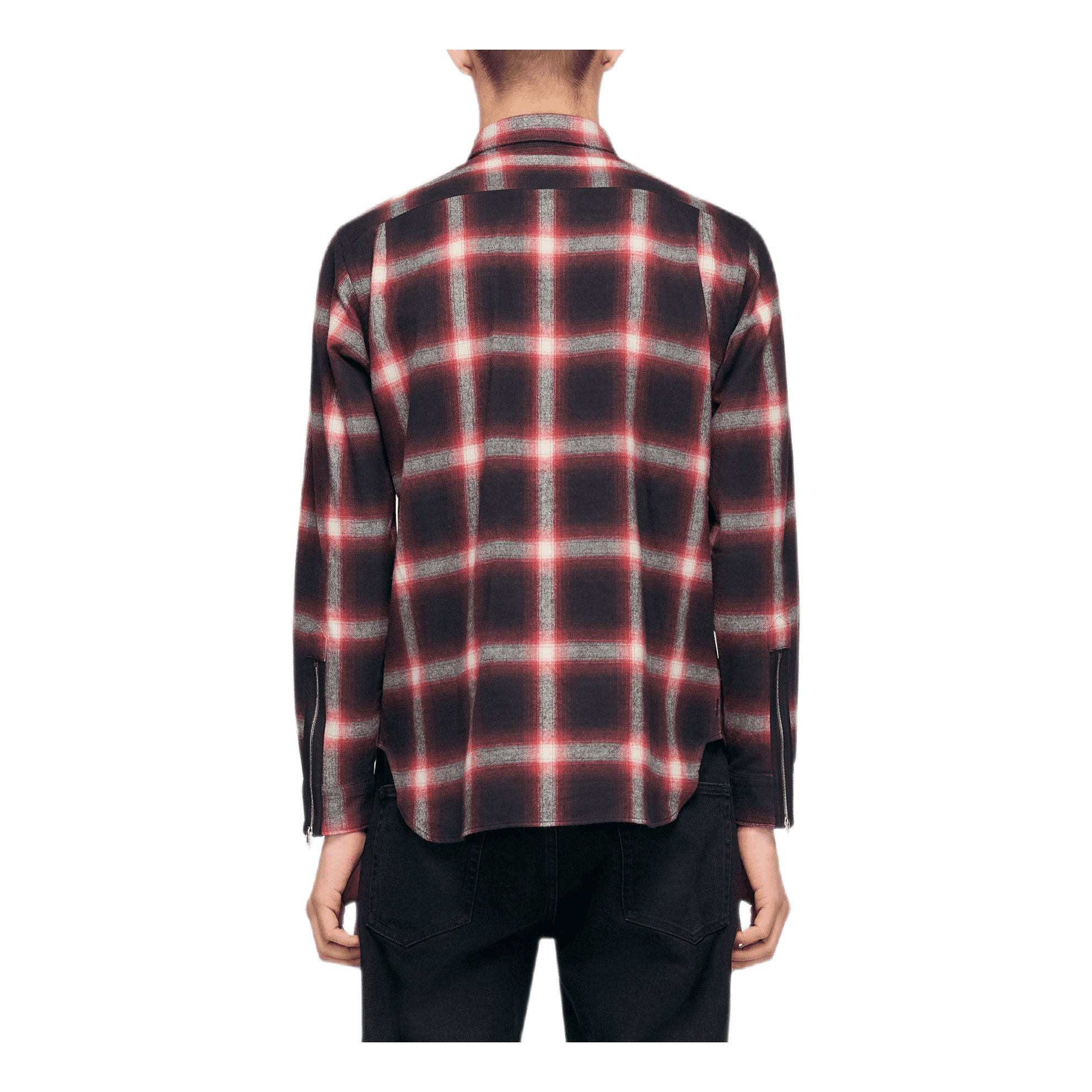 Beautilities Sleeze Zip Shirt Red