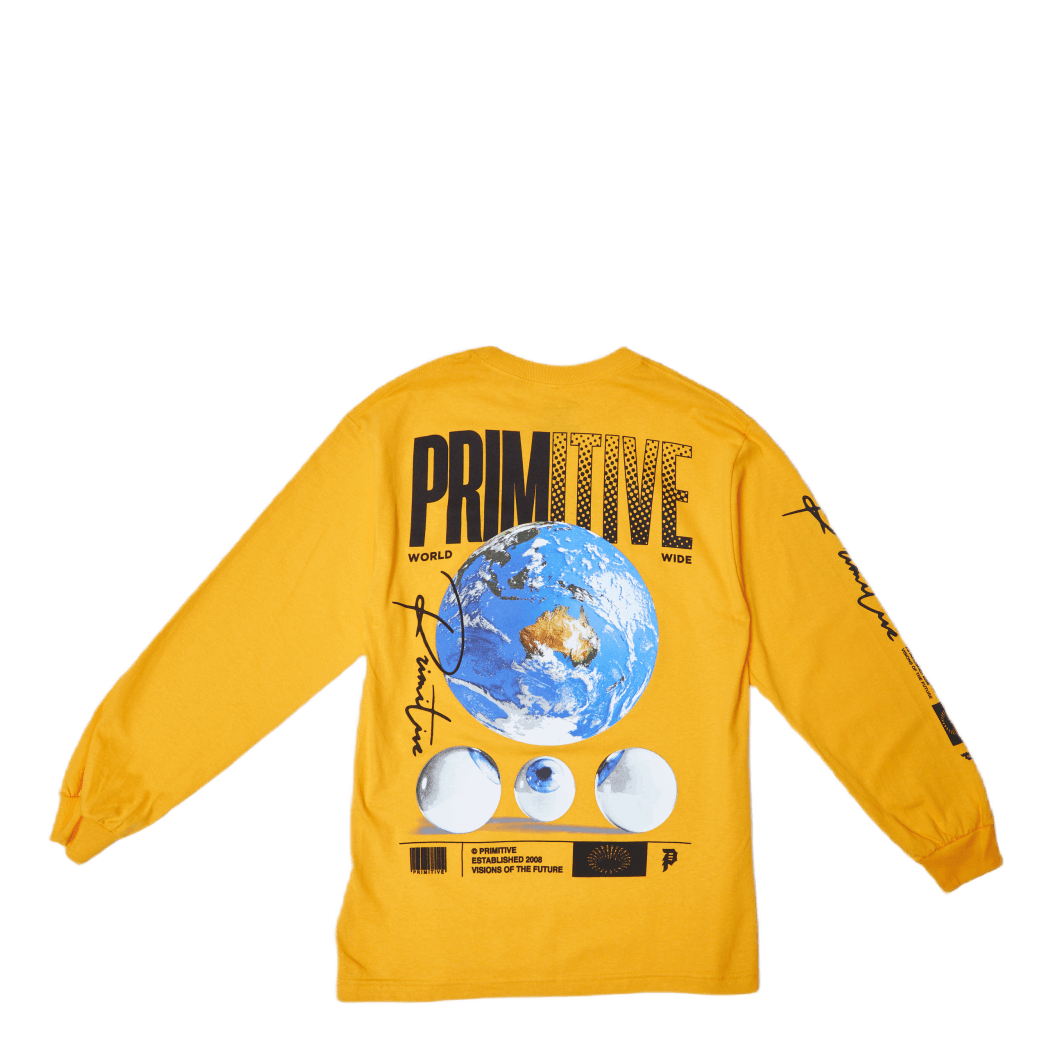 Primitive Skateboarding Worldwide Vision L/s Tee Gold