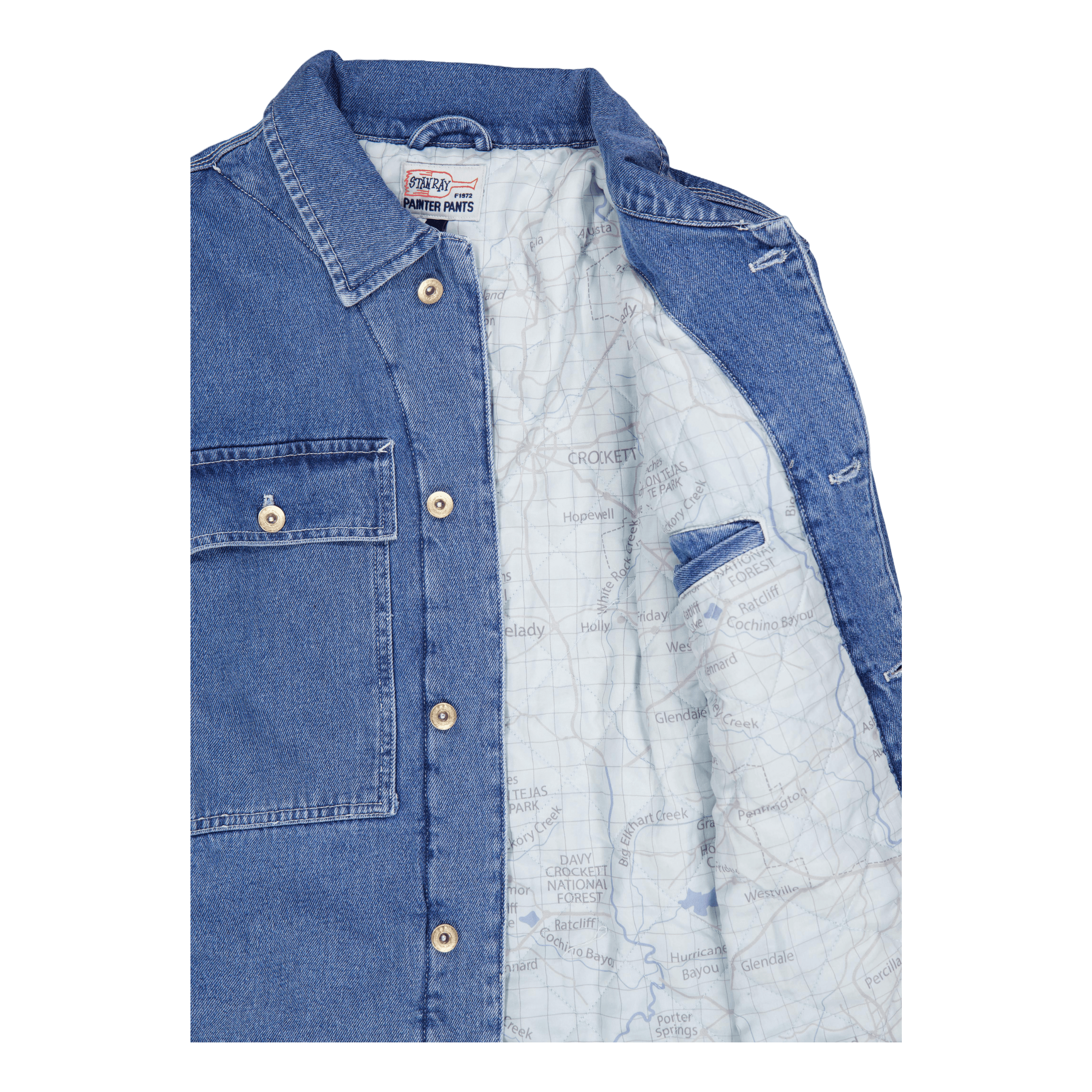 stan ray Trucker Jacket Heavy Stone Wash Denim