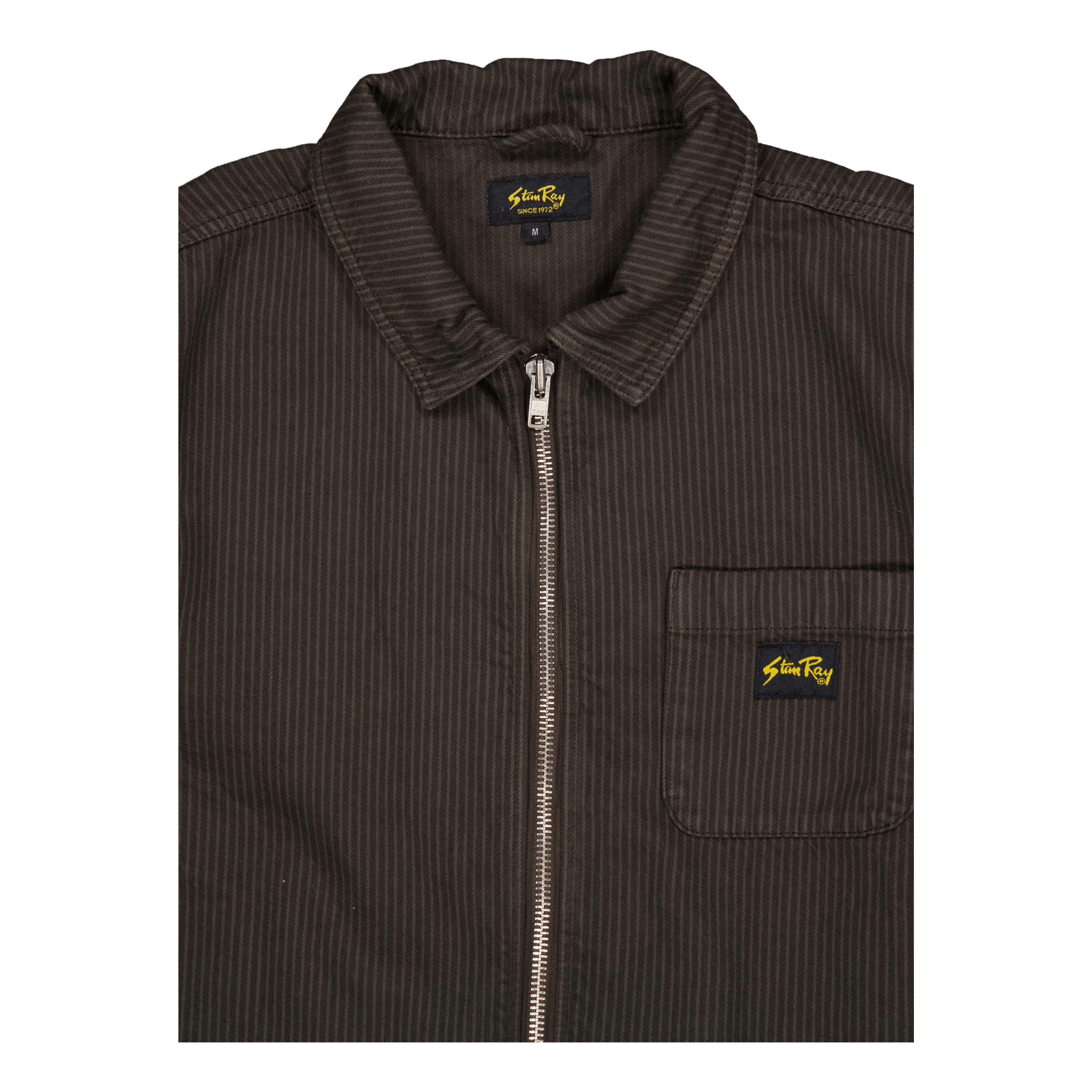 stan ray Zip Shirt Overdyed Charcoal Hickory