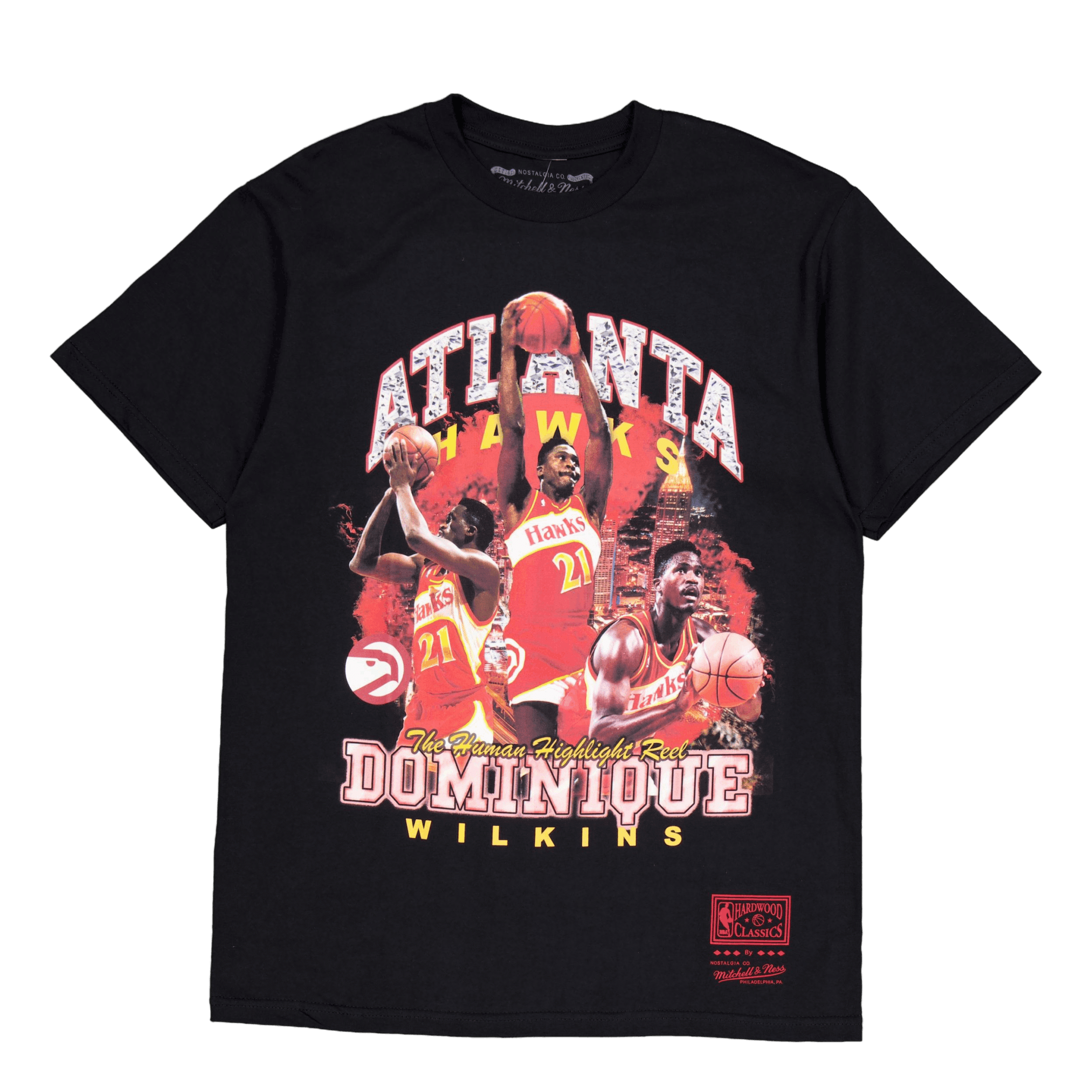 Mitchell & Ness Hawks Bling Ss Tee Wilkins Black