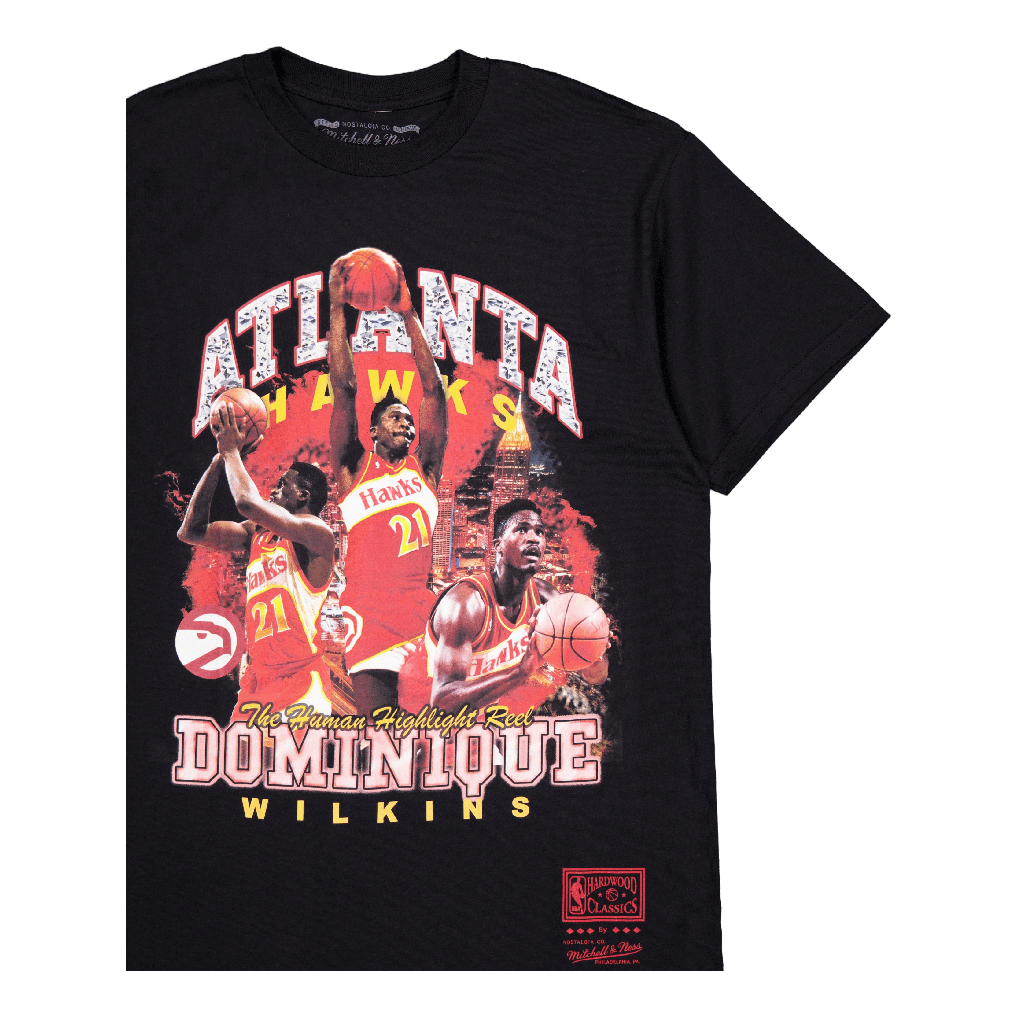 Mitchell & Ness Hawks Bling Ss Tee Wilkins Black