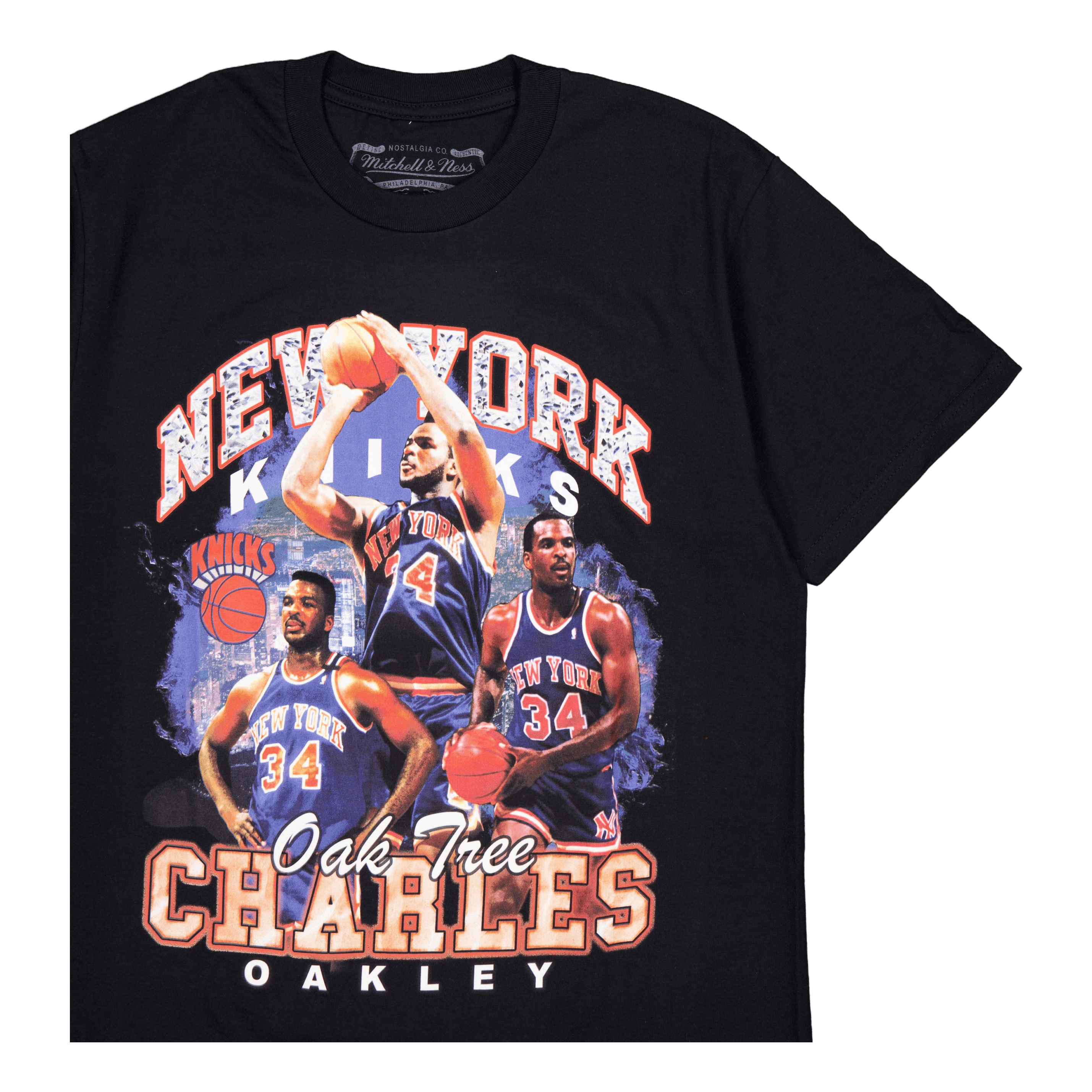 Mitchell & Ness Knicks Bling Ss Tee Oakley Black