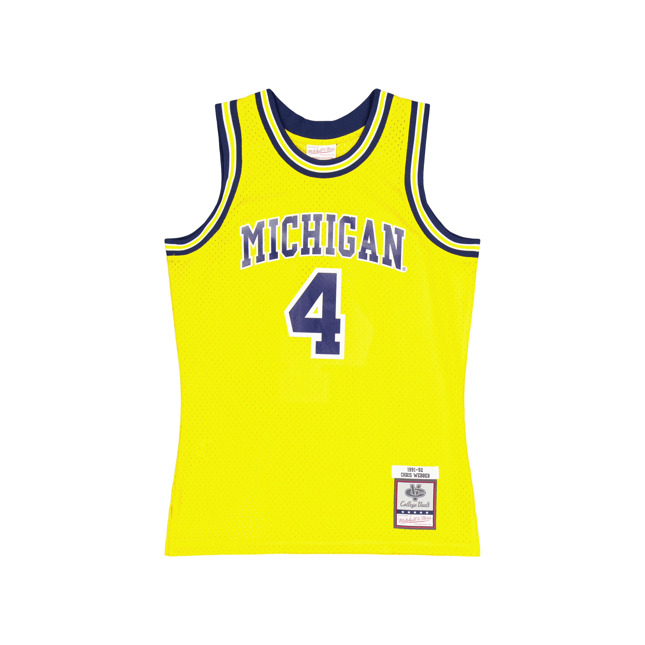 Mitchell & Ness Wolverines Swingman Jersey Web Yellow