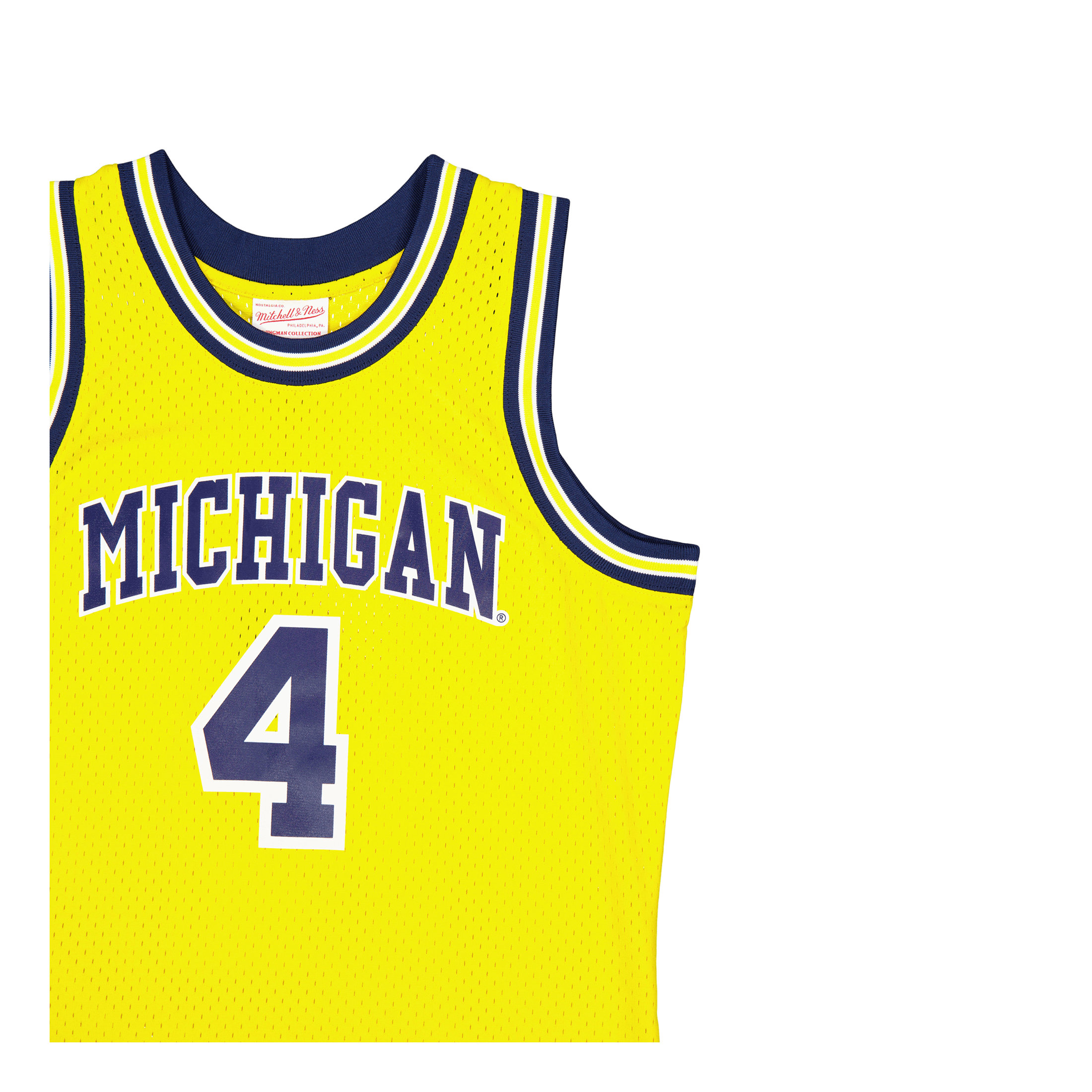 Mitchell & Ness Wolverines Swingman Jersey Web Yellow