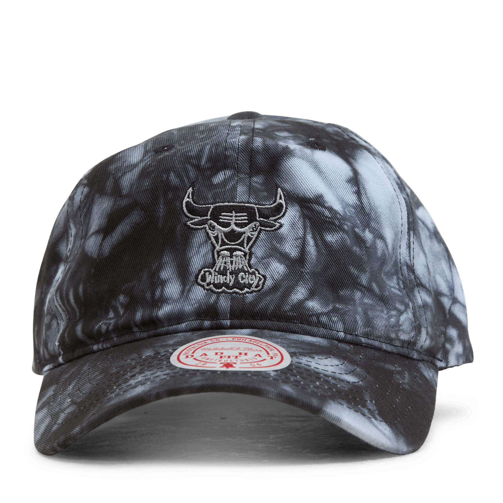 Mitchell & Ness Bulls Scrunch Tie Dye Dad Hat HWC