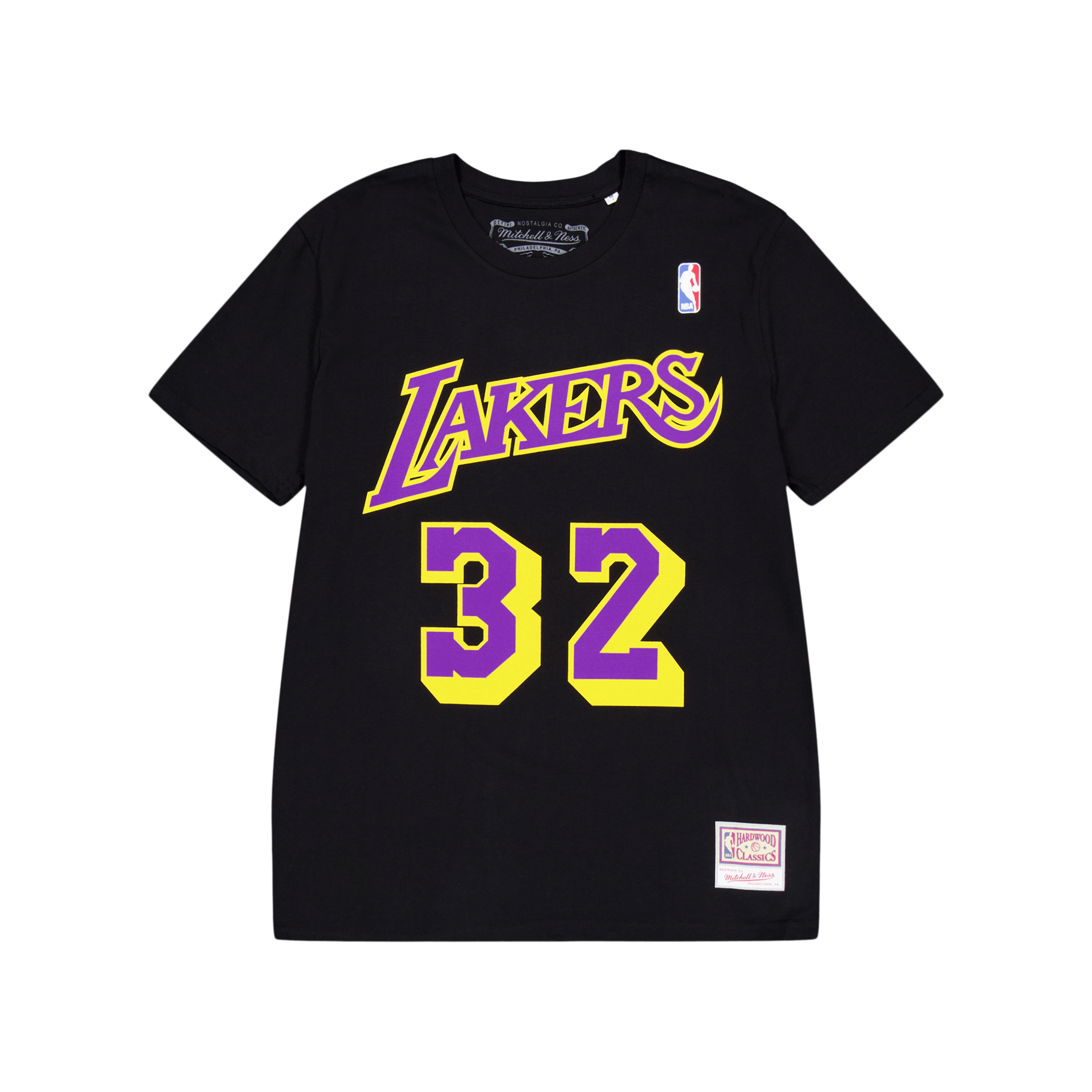 Mitchell & Ness Name & Number Tee - Magic John Black